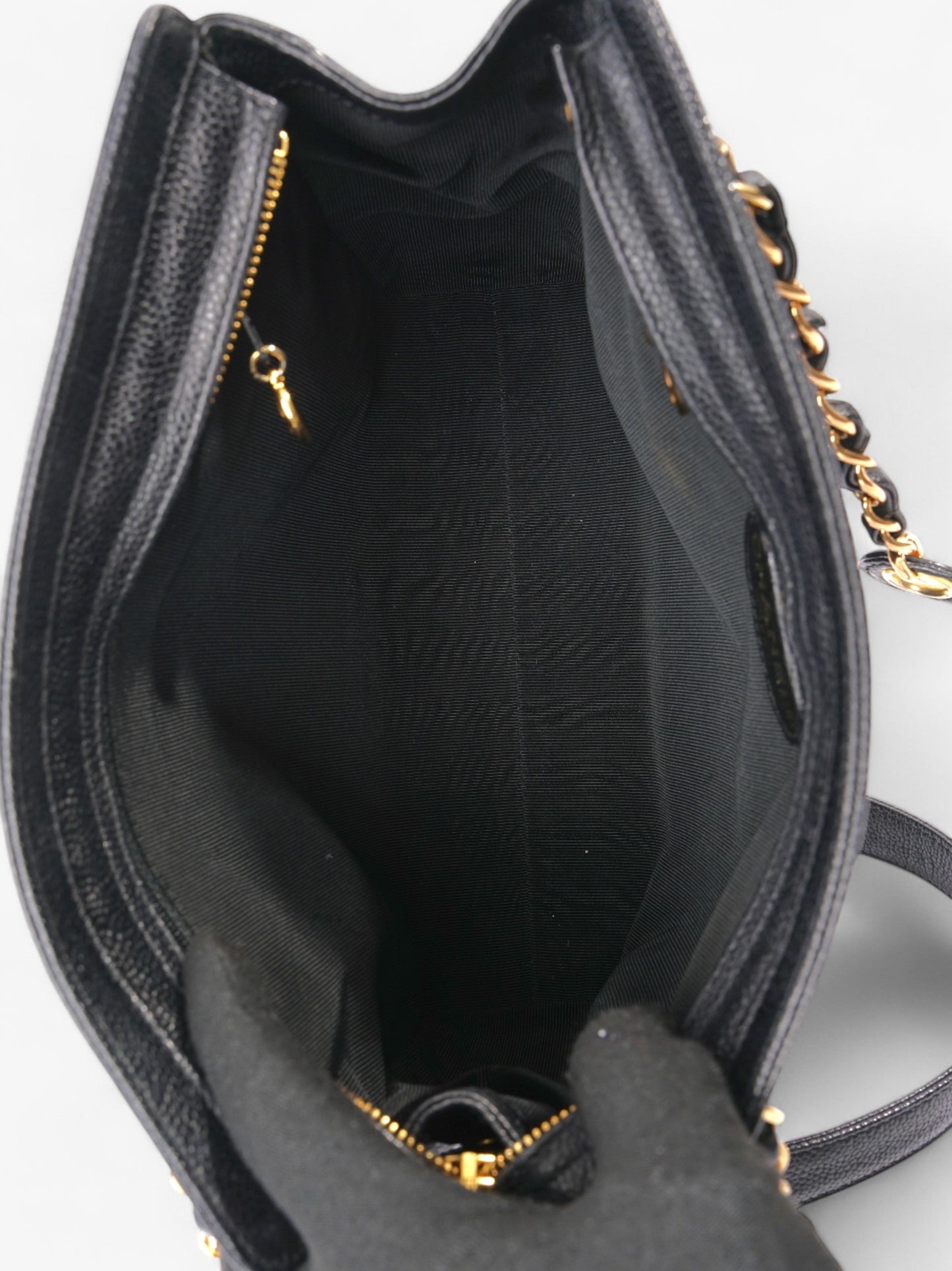 Chanel  CC Tote Black Caviar Leather