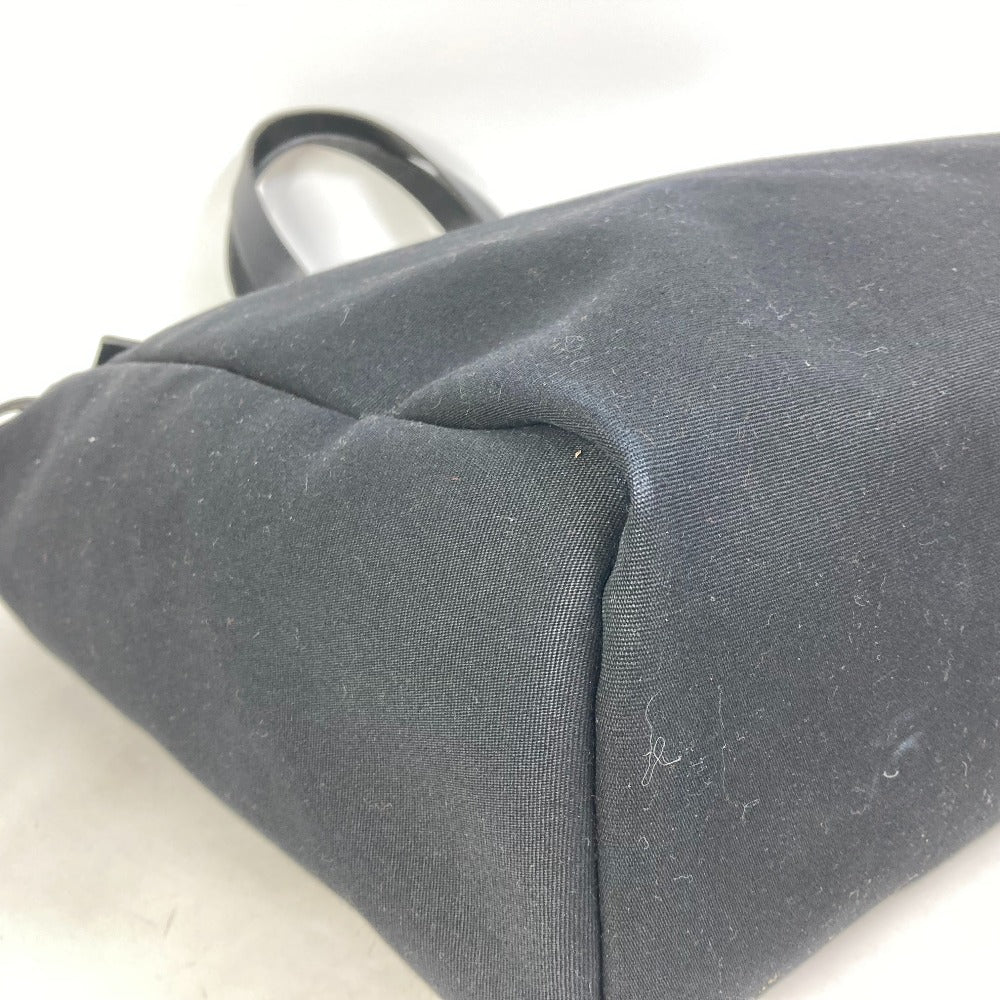 HERMES Tote Bag Canvas / leather black Herbag Cabass GM