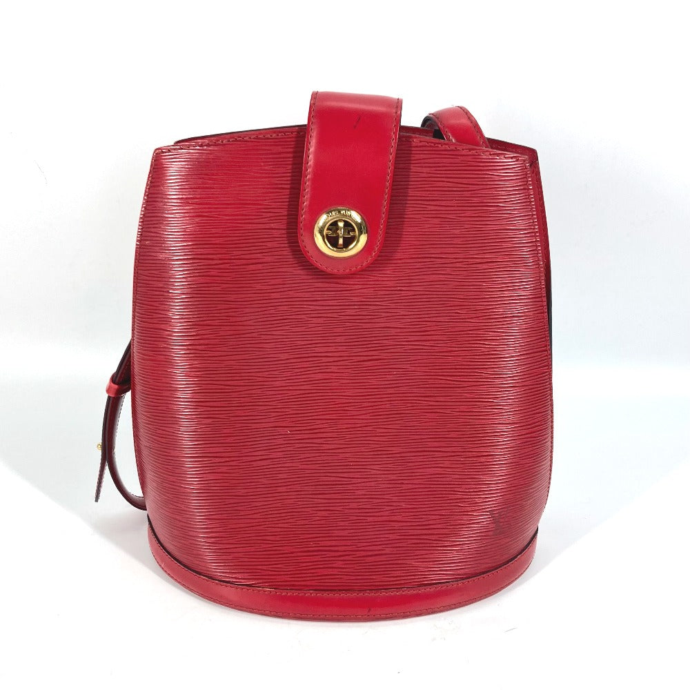 LOUIS VUITTON Shoulder Bag Epi Leather Red Epi Cluny