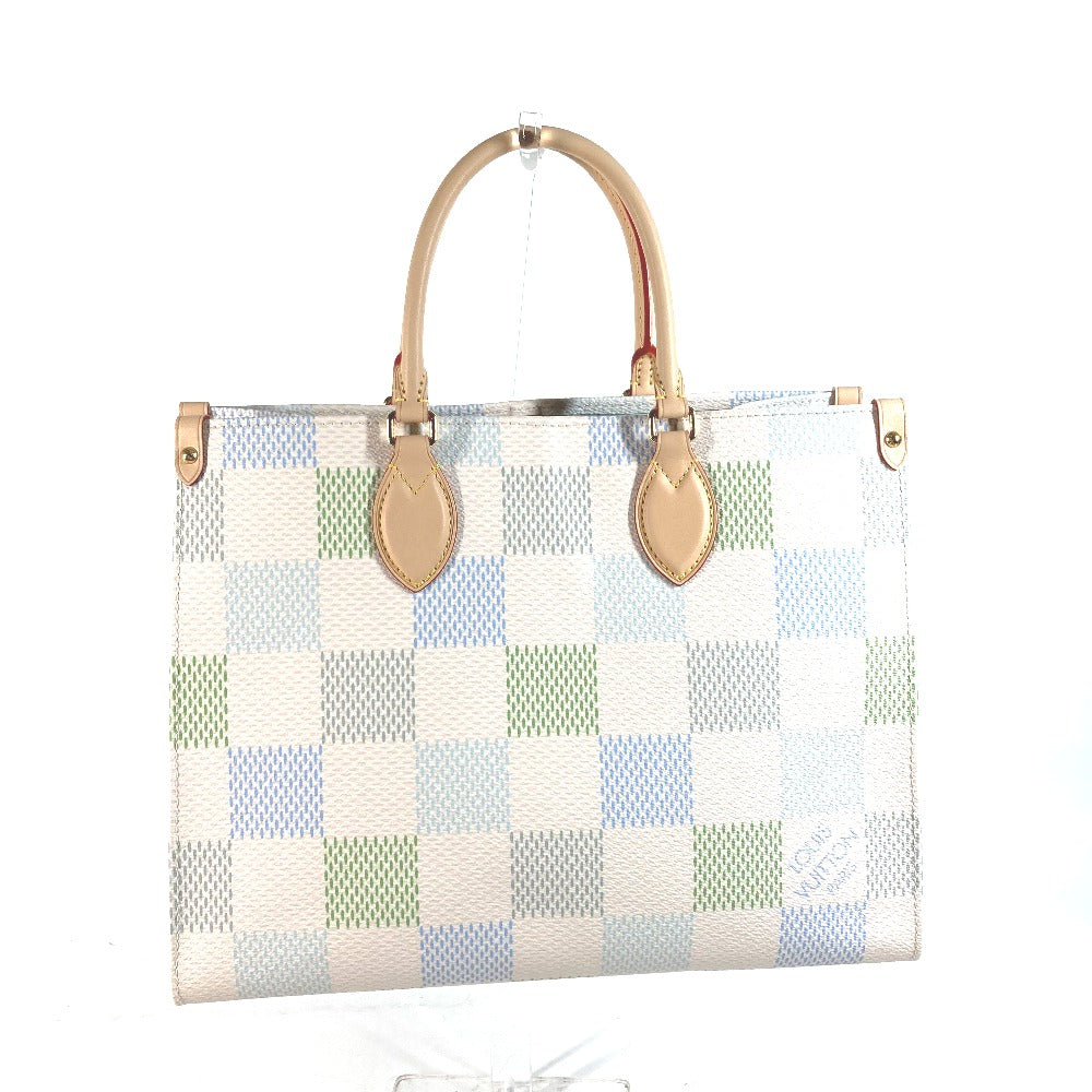 LOUIS VUITTON Handbag N40518 Damier canvas white Pastel Damier On the Go MM