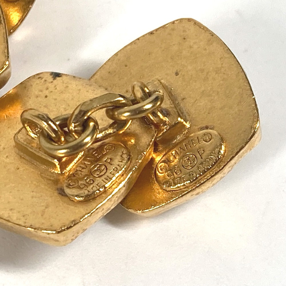 CHANEL cuffs metal gold Vintage 96P CC COCO Mark