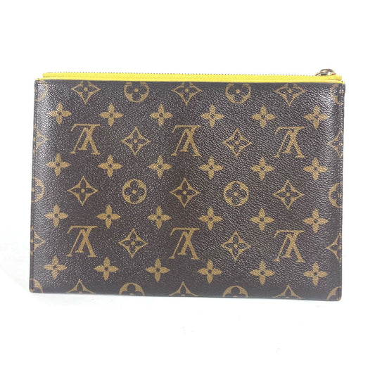 LOUIS VUITTON Clutch bag M60676? Monogram canvas Brown Monogram Pochette paras