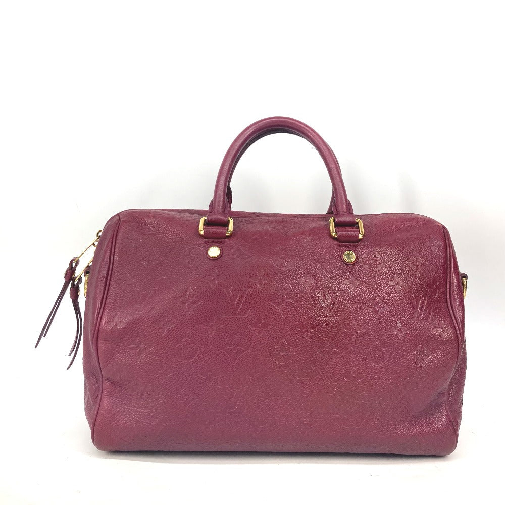 LOUIS VUITTON Shoulder Bag M40755 Monogram Ann Platt Leather wine-red Monogram Ann Platt Speedyã»bandouliere30