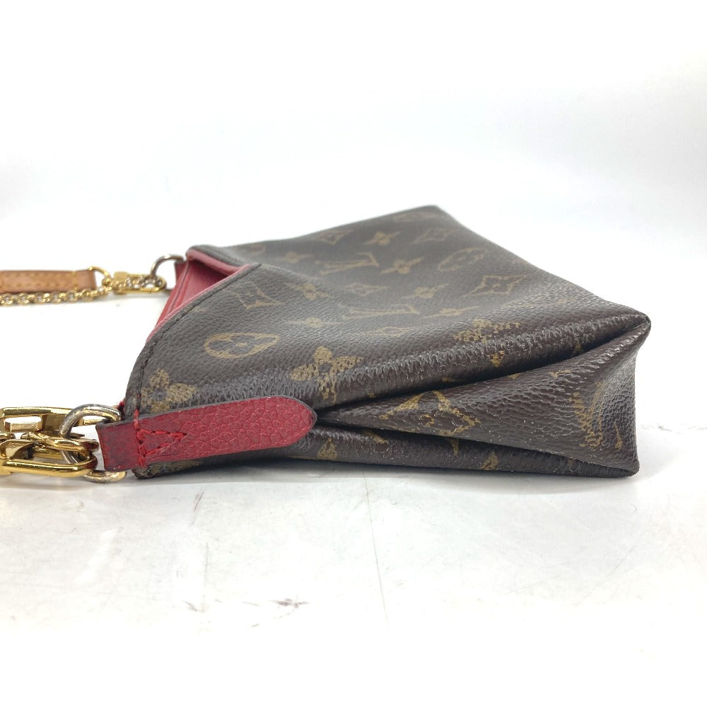 LOUIS VUITTON Shoulder Bag M41638 Monogram canvas Red Monogram Pallas clutch