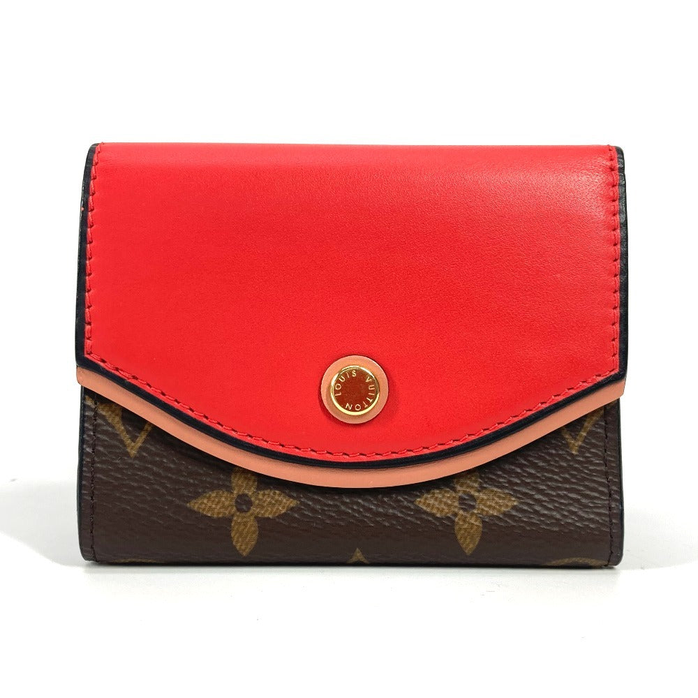LOUIS VUITTON Trifold wallet M63904 Monogram canvas, leather Red Monogram Portefeuille Tuileries Compact Women
