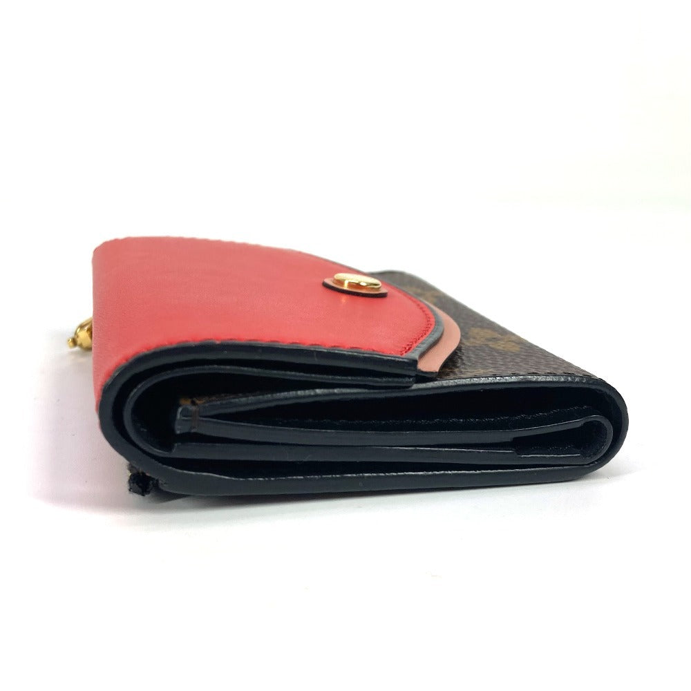 LOUIS VUITTON Trifold wallet M63904 Monogram canvas, leather Red Monogram Portefeuille Tuileries Compact Women