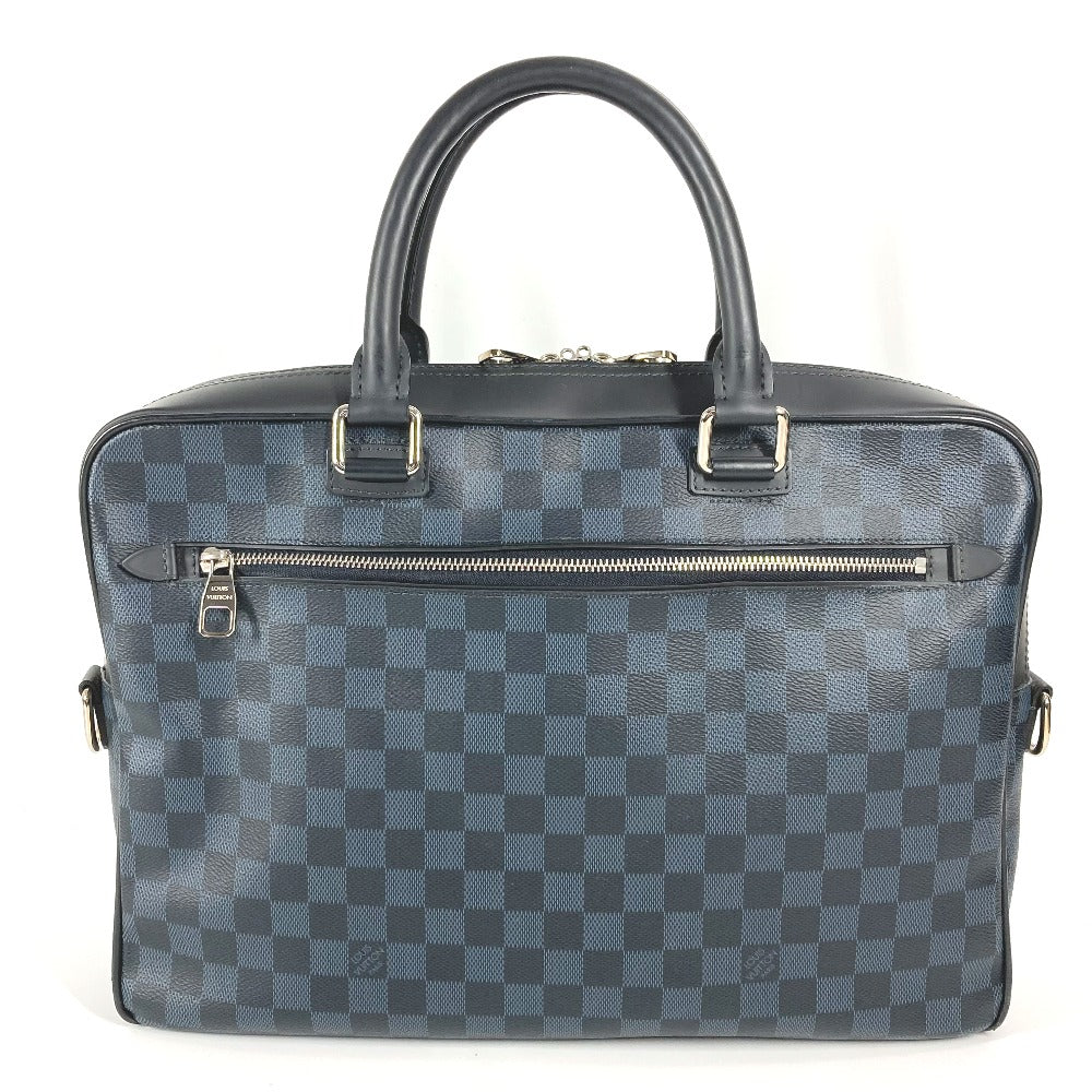 LOUIS VUITTON Handbag N41347 Damier Cobalt Canvas Navy Damier Cobalt Porto Documan Business PDB mens