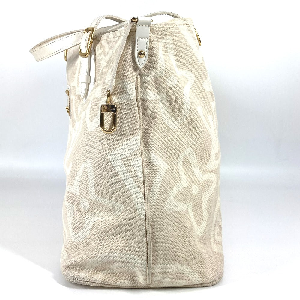 LOUIS VUITTON Tote Bag M95675 Leather / canvas Beige type Cruise line Taicienne GM Women