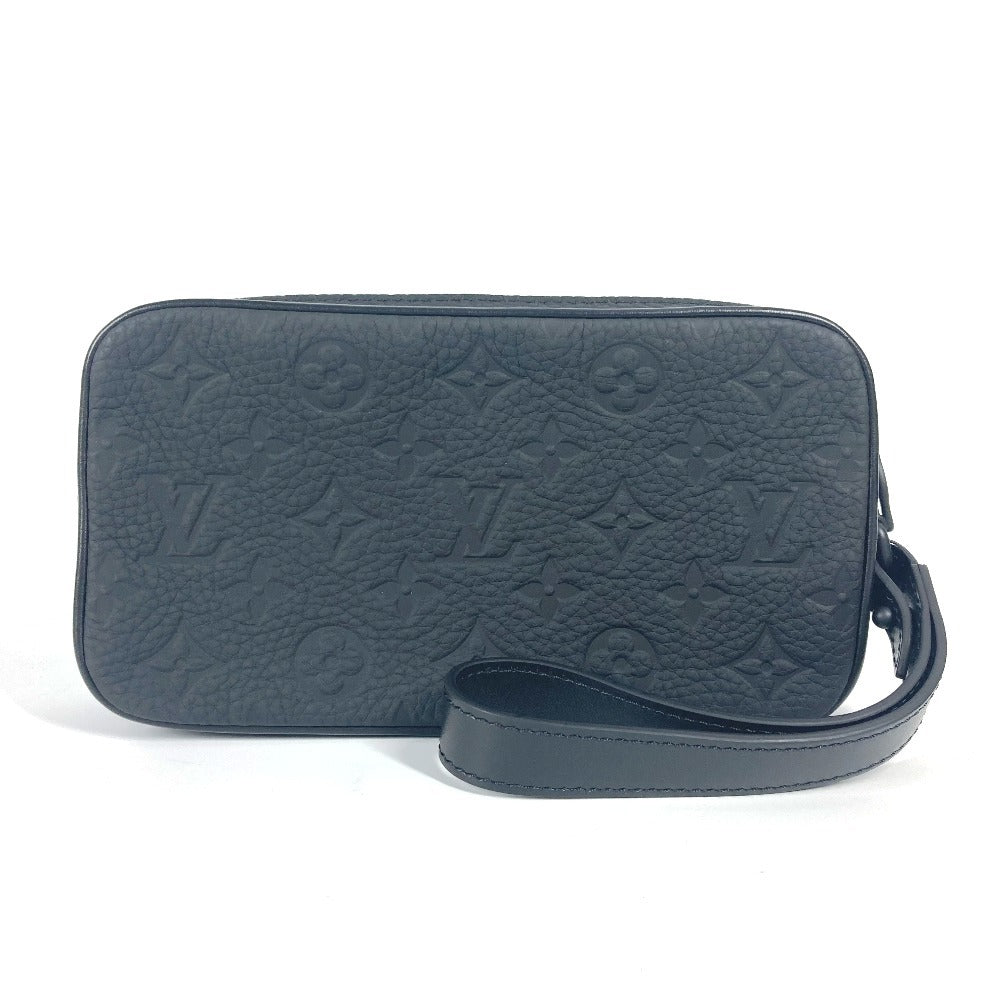 LOUIS VUITTON Clutch bag M55703 Taurillon Clemence leather, *Box is torn black Monogram Taurillon Clemence Chain Pochette Verga