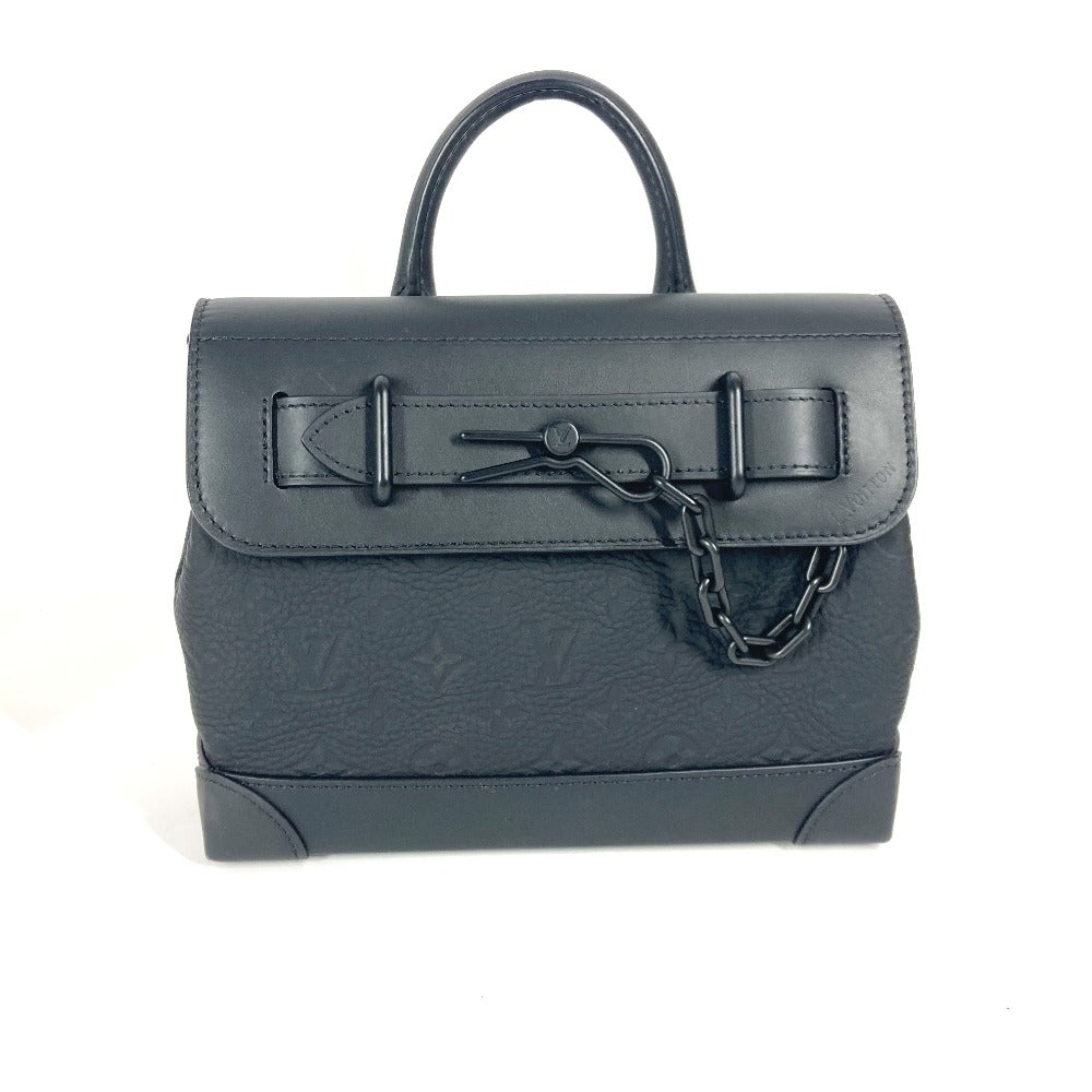 LOUIS VUITTON Handbag M24436 Taurillon Clemence Leather black Taurillon Clemence Monogram Steamer PM