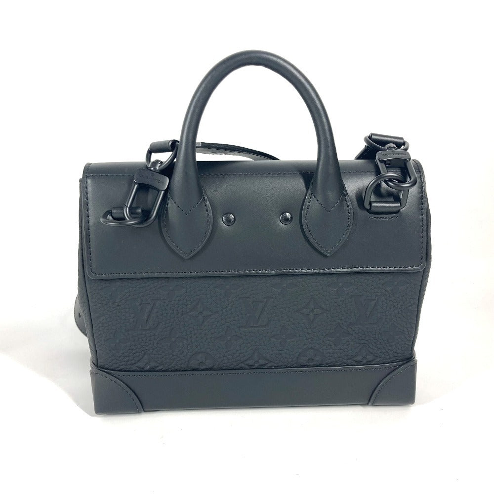 LOUIS VUITTON Handbag M24436 Taurillon Clemence Leather black Taurillon Clemence Monogram Steamer PM