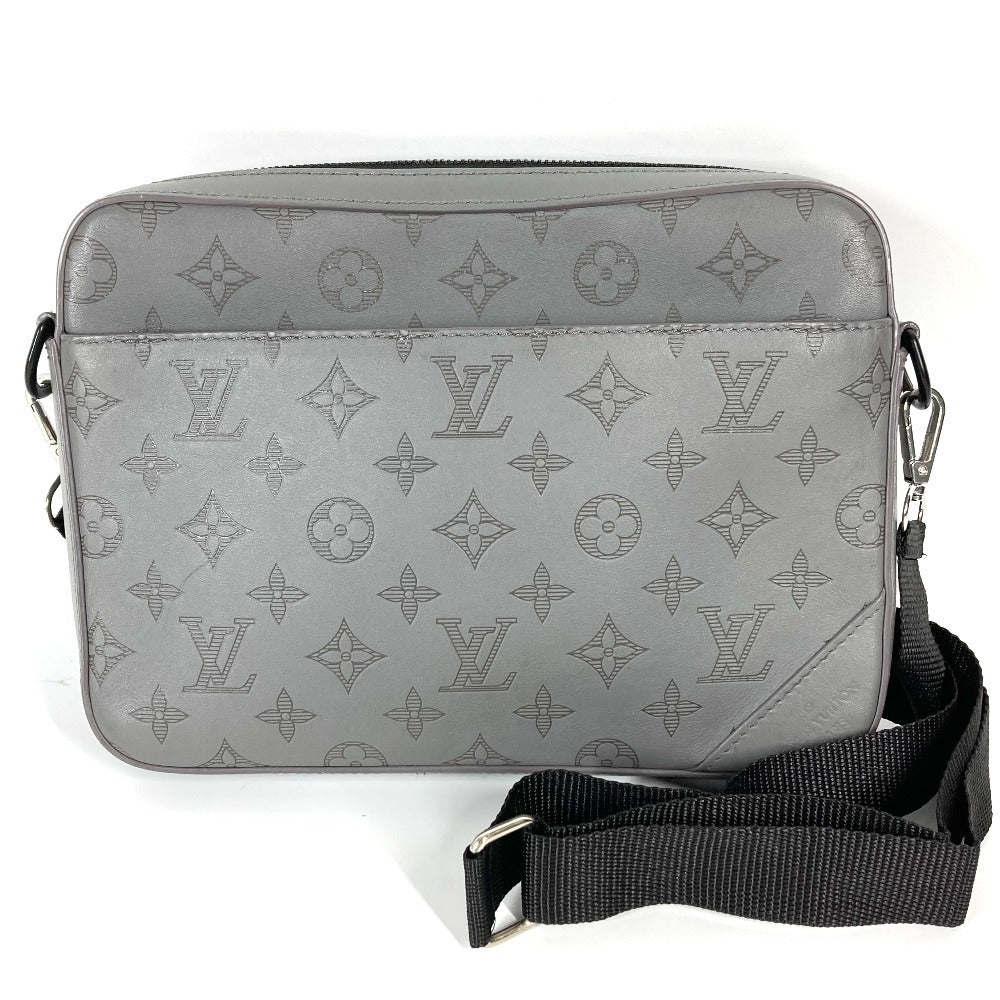 LOUIS VUITTON Shoulder Bag M46104 Monogram shadow leather gray Monogram shadow Duo messenger