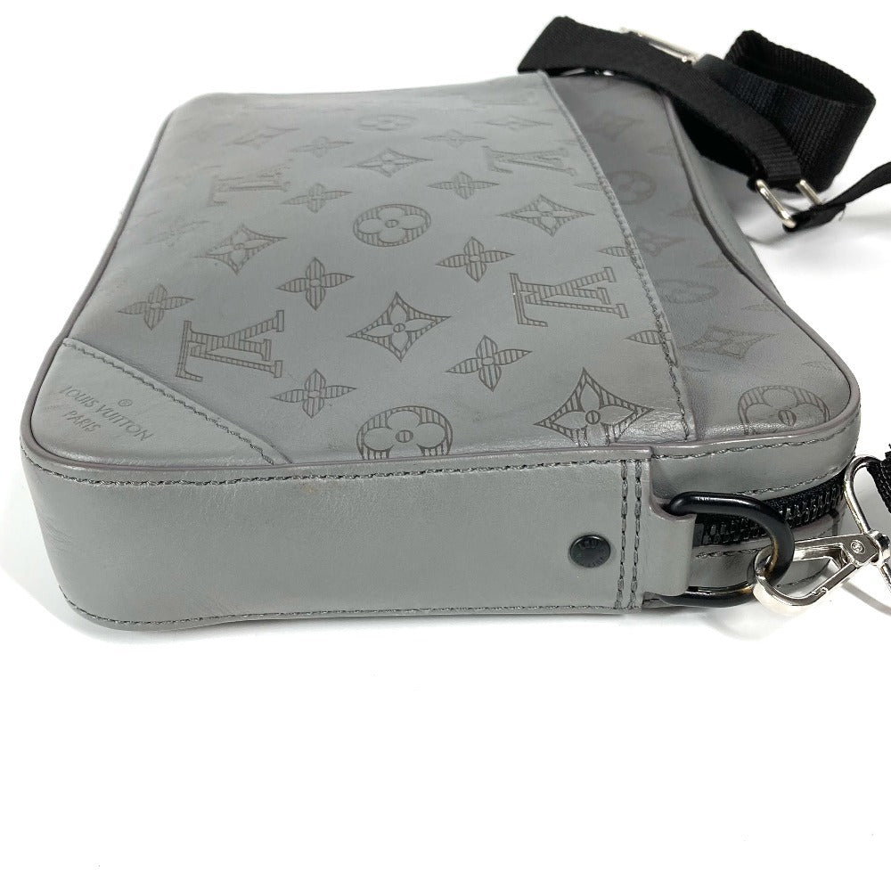 LOUIS VUITTON Shoulder Bag M46104 Monogram shadow leather gray Monogram shadow Duo messenger