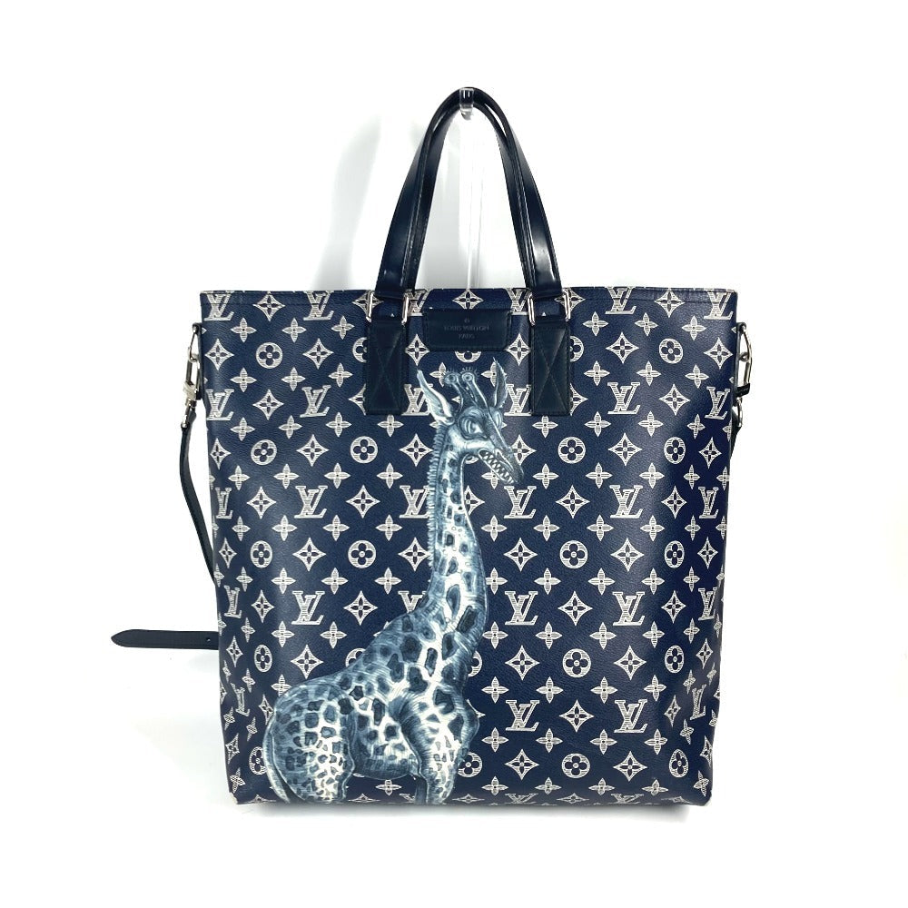 LOUIS VUITTON Tote Bag M54127 Monogram savanna canvas Navy Monogram savanna Jake and Dinos Chapman