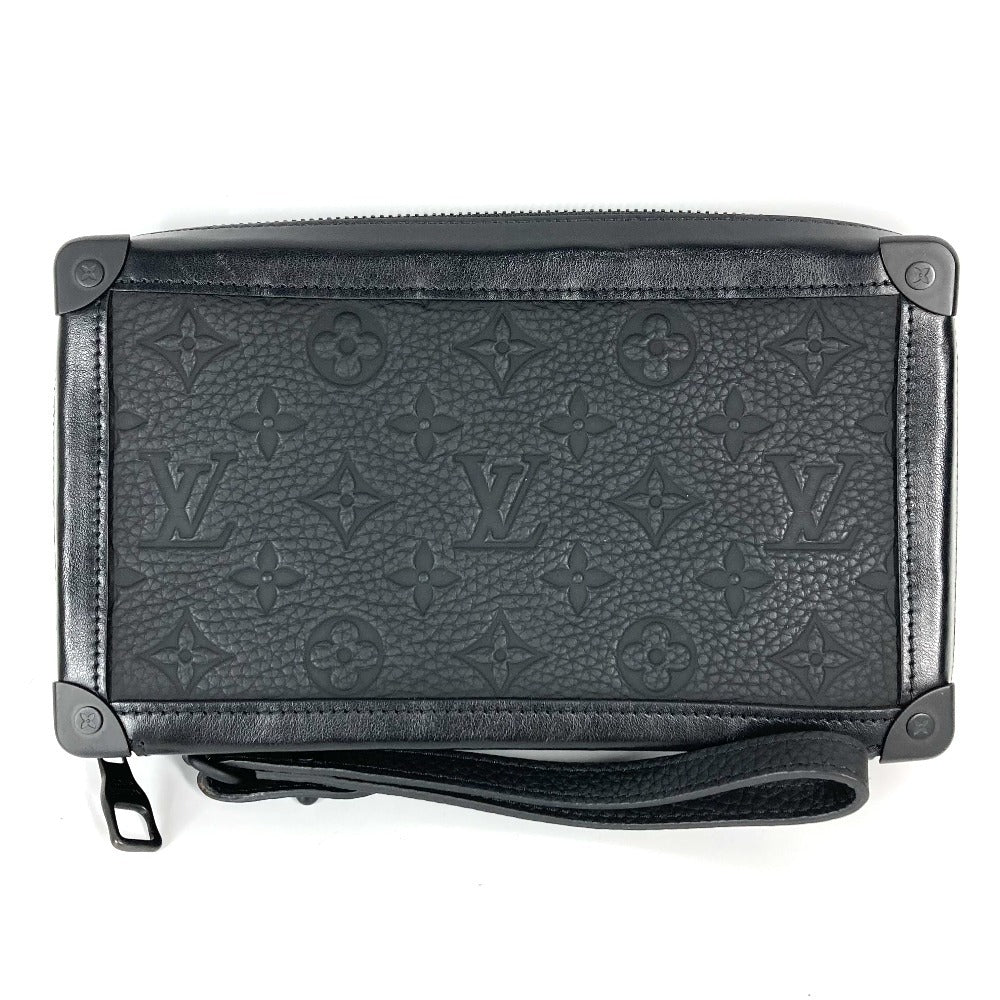 LOUIS VUITTON Clutch bag M68986 Taurillon Clemence Leather black Monogram Taurillon Clemence Soft trunk clutch