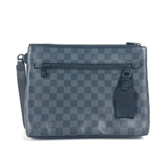LOUIS VUITTON Clutch bag N40505 Damier Grafitto Canvas black Damier Grafitte takeoff pouch