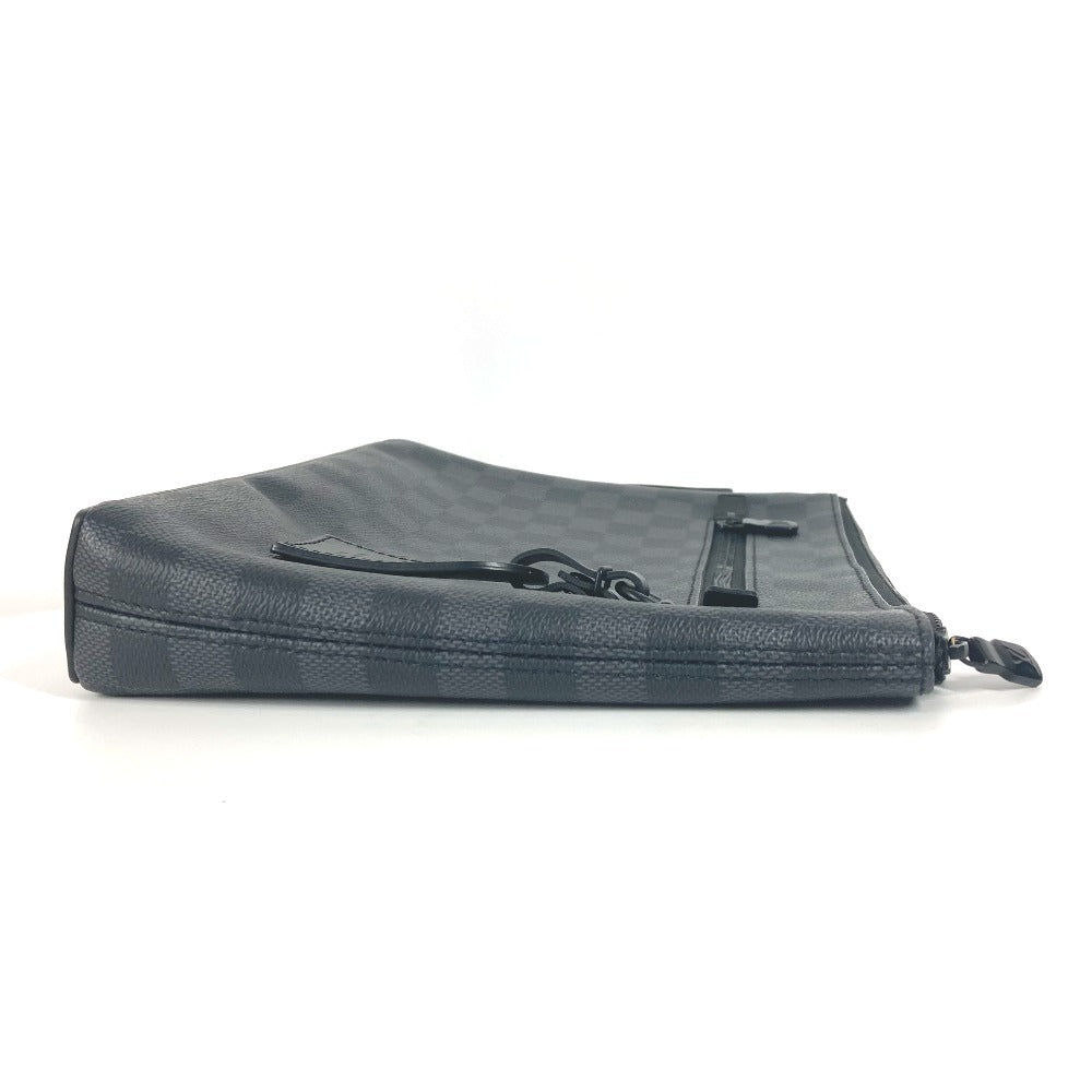 LOUIS VUITTON Clutch bag N40505 Damier Grafitto Canvas black Damier Grafitte takeoff pouch