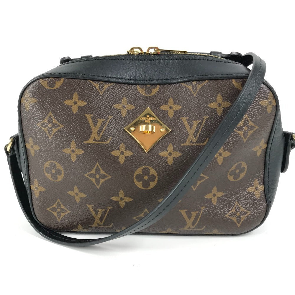 LOUIS VUITTON Shoulder Bag M43555 Monogram canvas black Monogram Saintonge