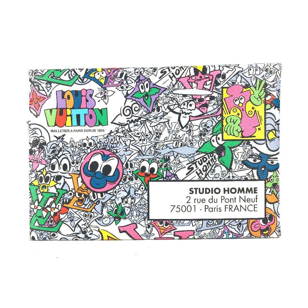 LOUIS VUITTON Clutch bag Ｍ82014 Leather / canvas multicolor monogram comic Trio Anvelope