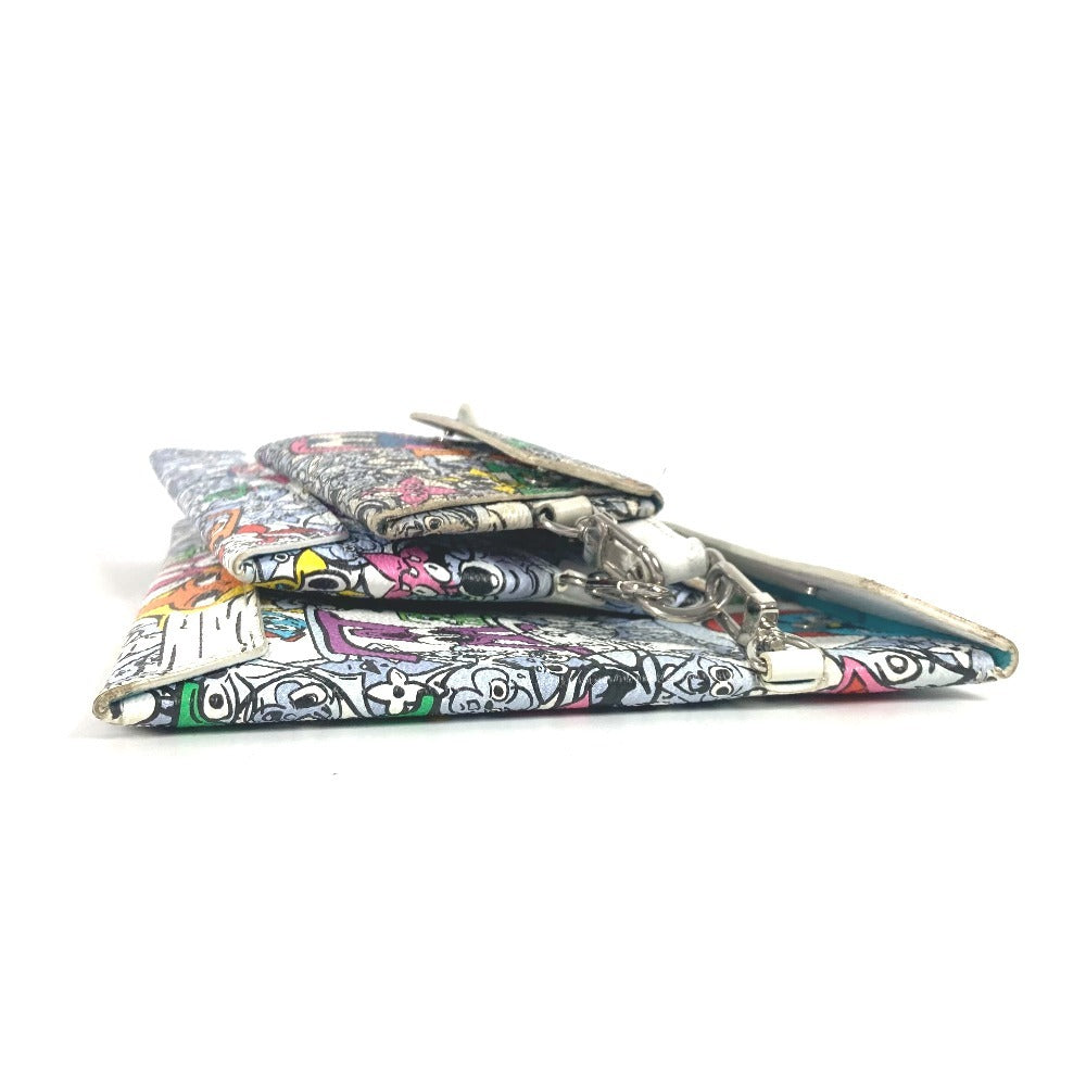 LOUIS VUITTON Clutch bag Ｍ82014 Leather / canvas multicolor monogram comic Trio Anvelope