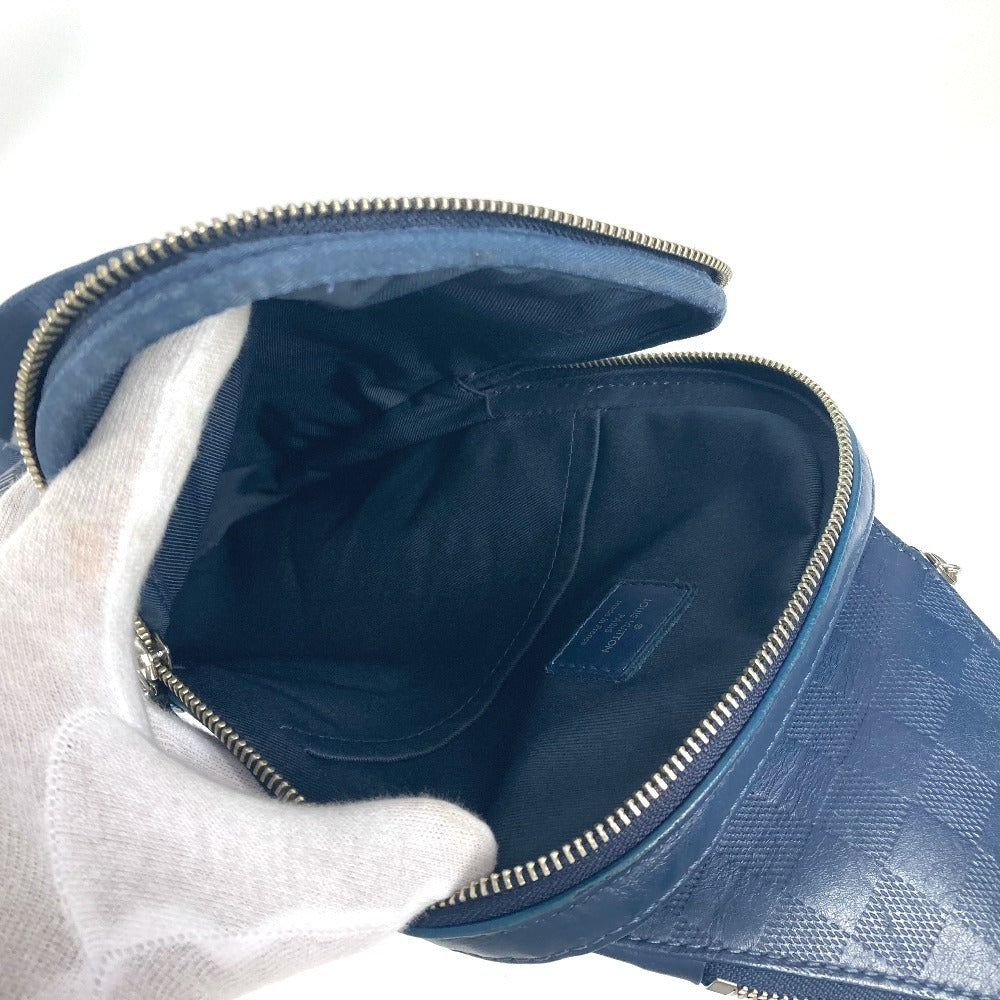 LOUIS VUITTON Sling bag N40439 Damier Graphite Canvas , Damier Infini Leather Navy Damier Squared Avenue Sling Bag