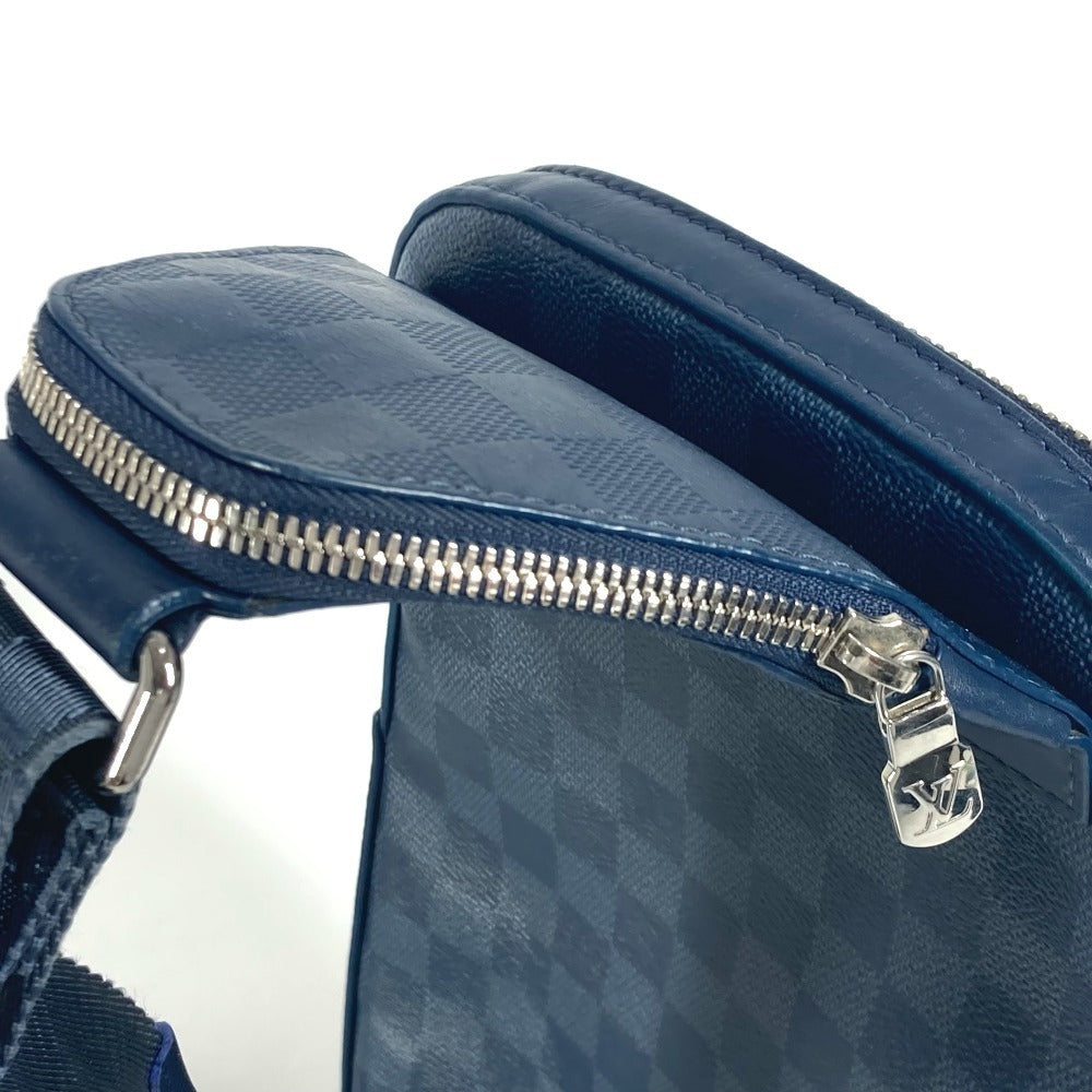 LOUIS VUITTON Sling bag N40439 Damier Graphite Canvas , Damier Infini Leather Navy Damier Squared Avenue Sling Bag