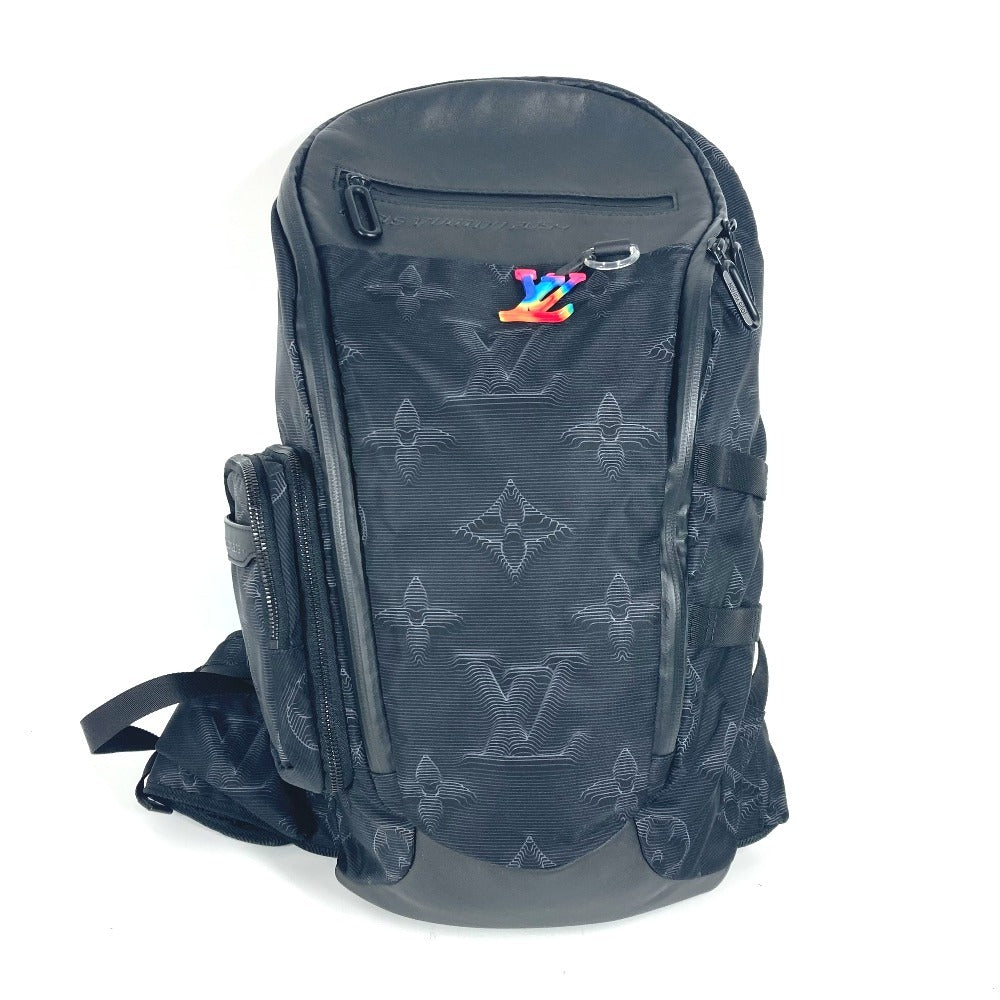 LOUIS VUITTON Backpack M45603 Leather / nylon black Louis Vuitton 2054 3D Monogram Mountain Backpack