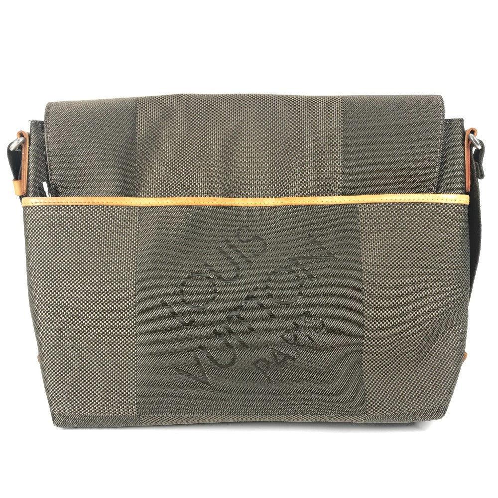 LOUIS VUITTON Shoulder Bag M93077 Damier Jean Canvas khaki Damier Jean Roux