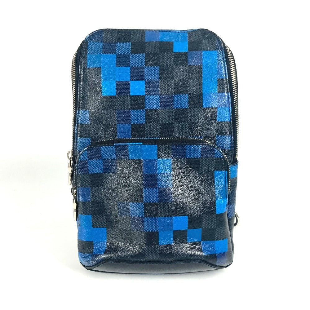 LOUIS VUITTON Sling bag N40067 Damier Grafitto Canvas blue Damier graphic pixel Avenue Sling Bag