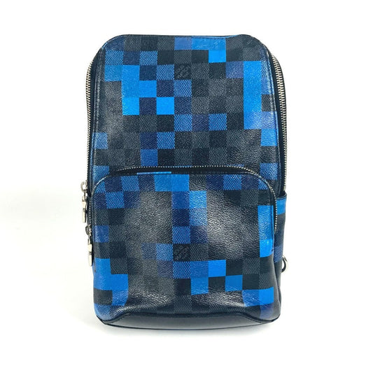 LOUIS VUITTON Sling bag N40067 Damier Grafitto Canvas blue Damier graphic pixel Avenue Sling Bag