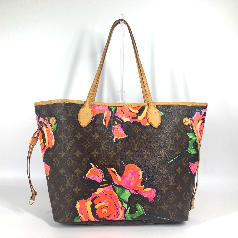LOUIS VUITTON Tote Bag M48613 Monogram canvas Brown Monogram Rose Neverfull MM