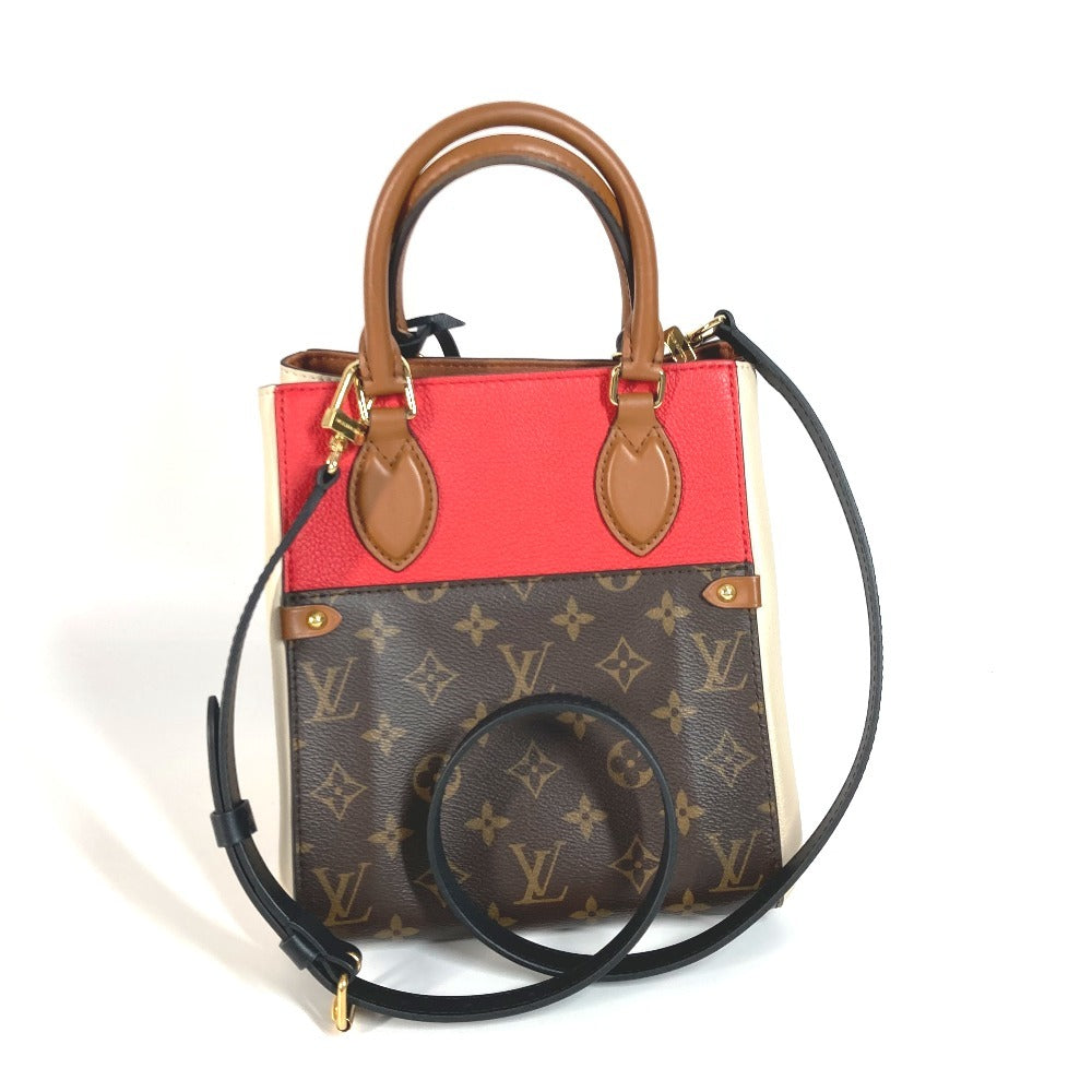 LOUIS VUITTON Tote Bag M45389 Monogram canvas, leather Red Monogram ford tote PM