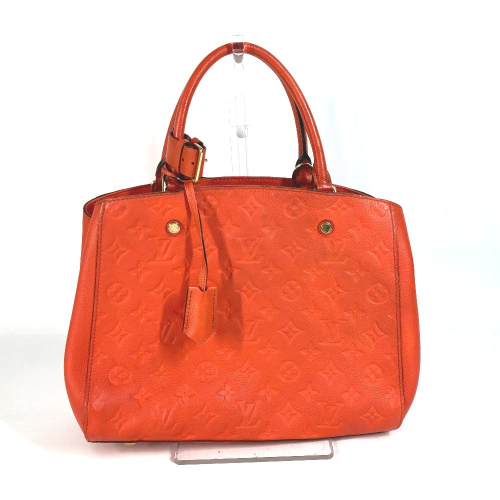 LOUIS VUITTON Handbag M50093 Monogram Ann Platt Leather Orange Monogram Ann Platt Montaigne BB