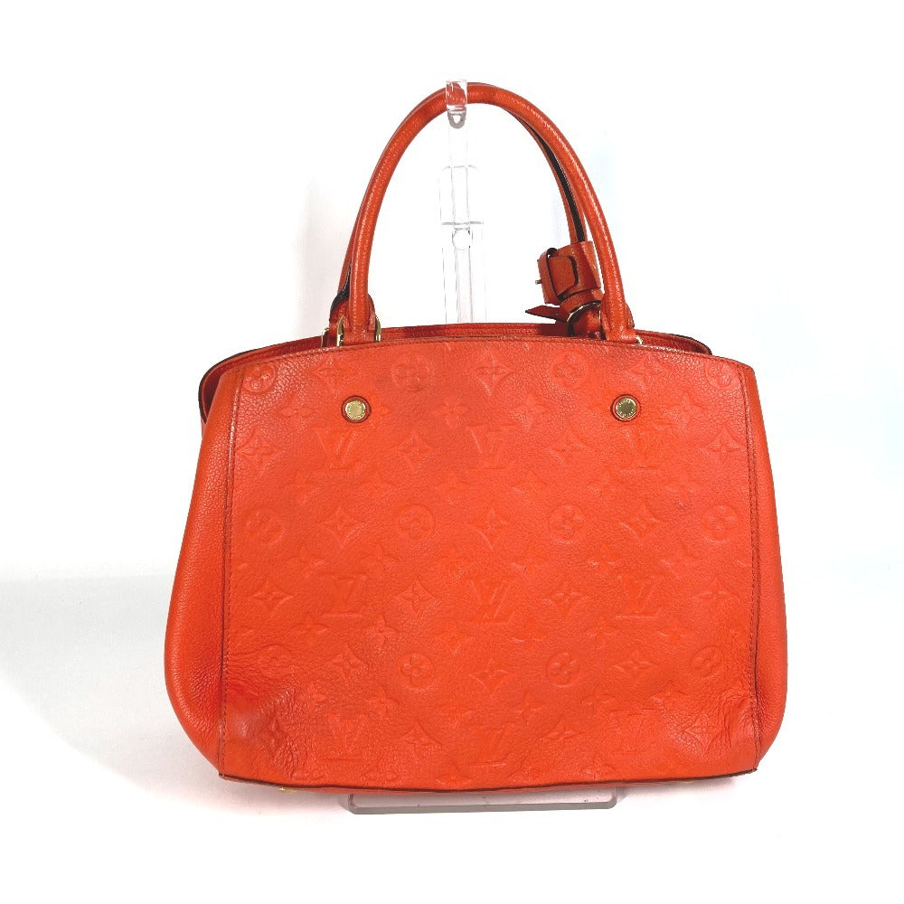 LOUIS VUITTON Handbag M50093 Monogram Ann Platt Leather Orange Monogram Ann Platt Montaigne BB