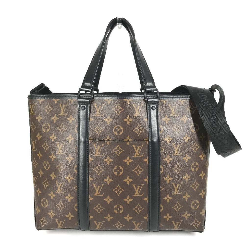 LOUIS VUITTON Shoulder Bag M45734 Monogram macacer canvas Brown Monogram macacer Weekend Tote PM Weekend Tote PM