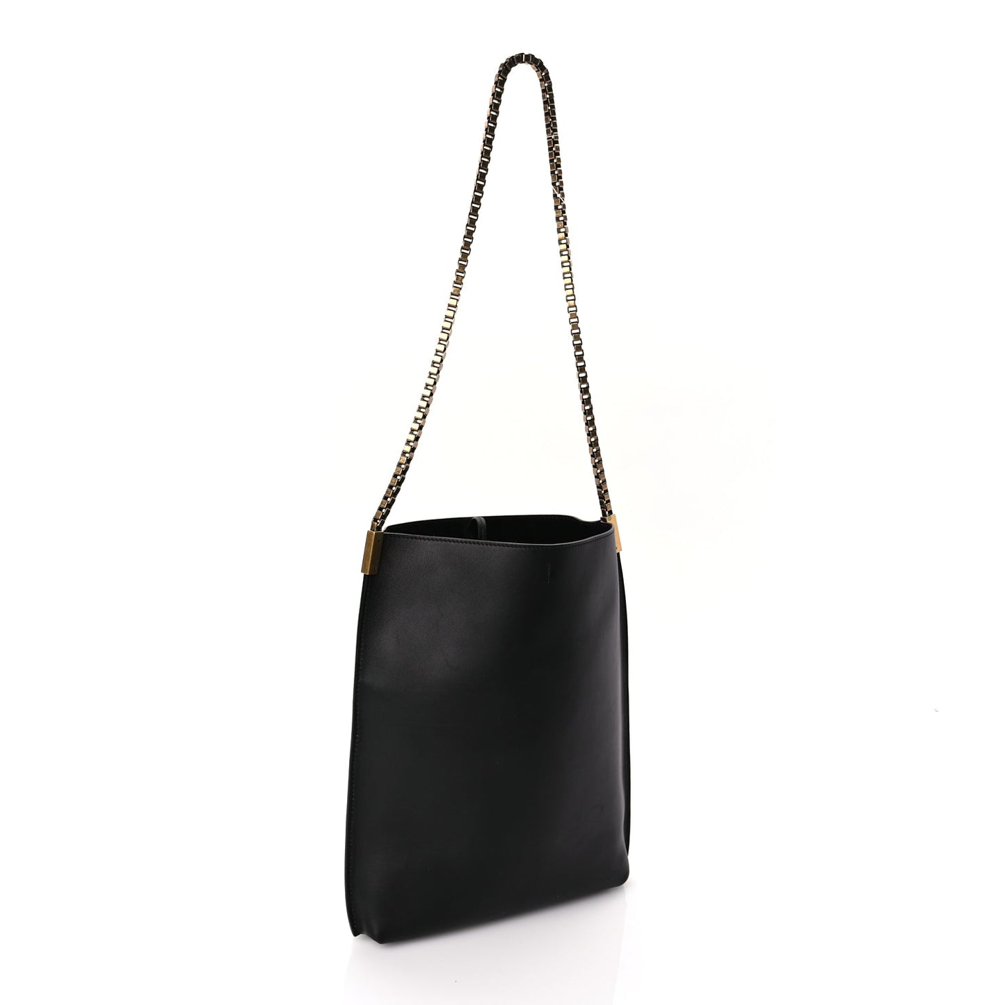 Saint Laurent Smooth Calfskin Small Suzanne Hobo Black