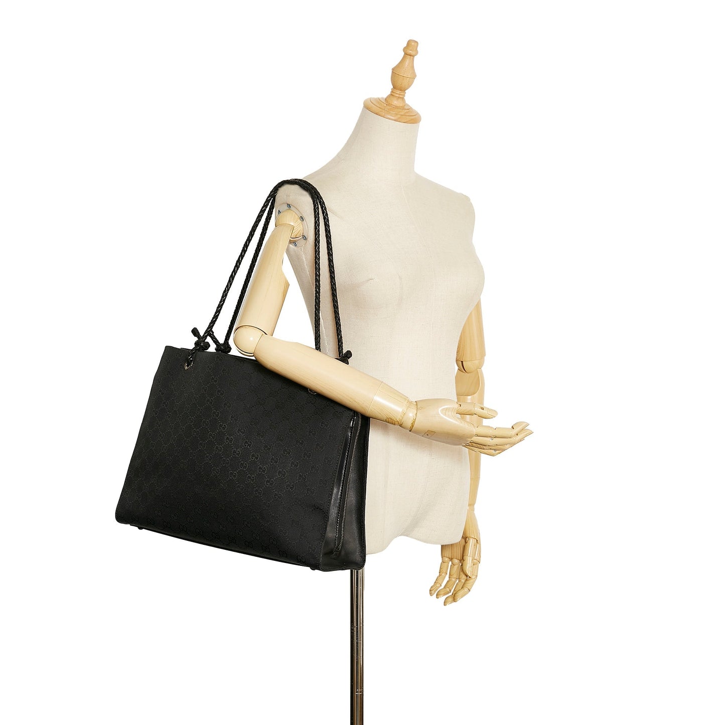 Gucci Leather Canvas Tote Style 37