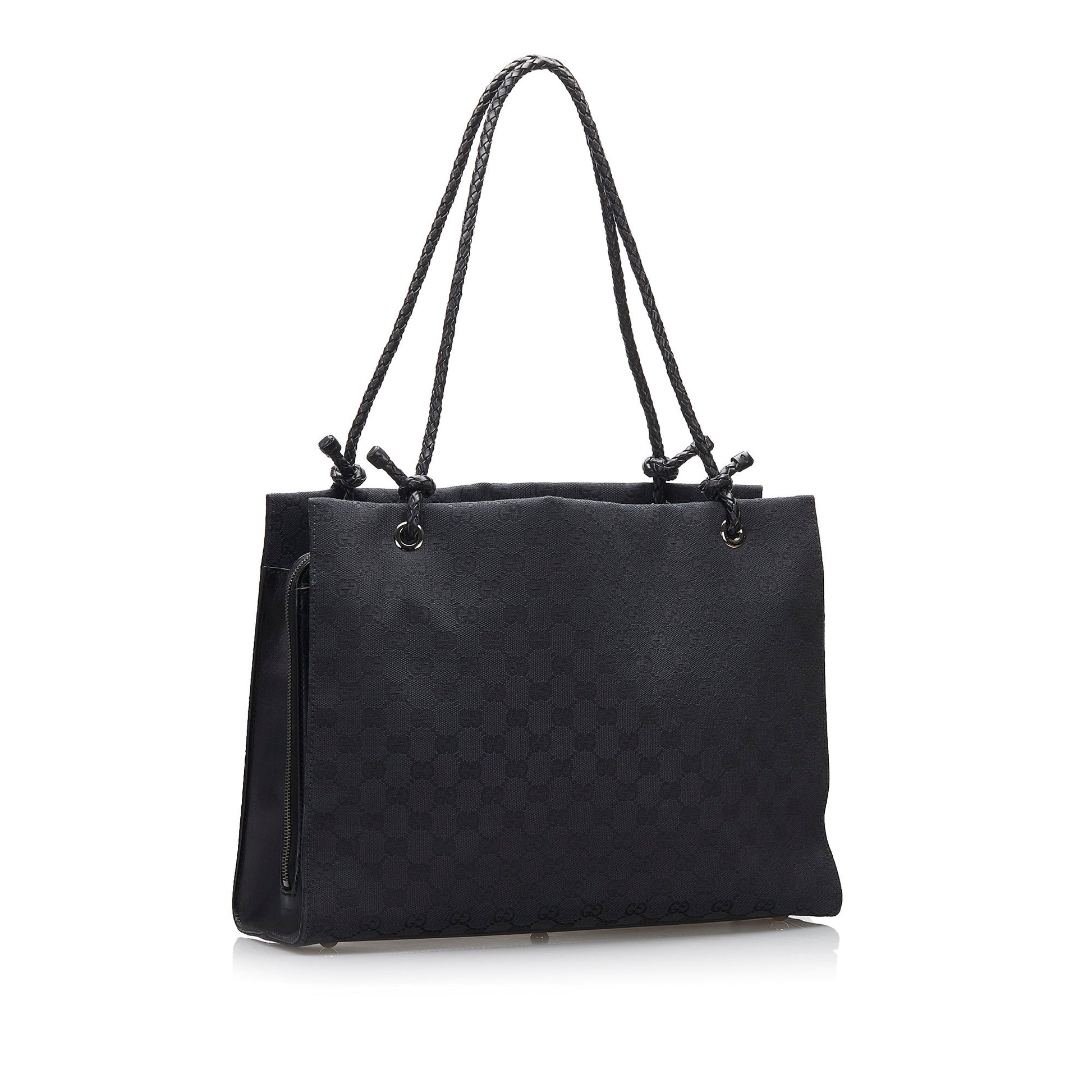 Gucci Leather Canvas Tote Style 37