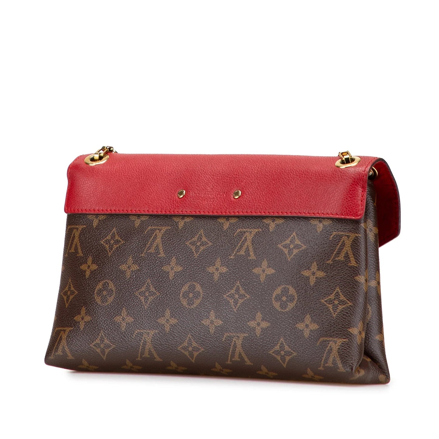 Brown Louis Vuitton Monogram Pallas Chain Shoulder Bag