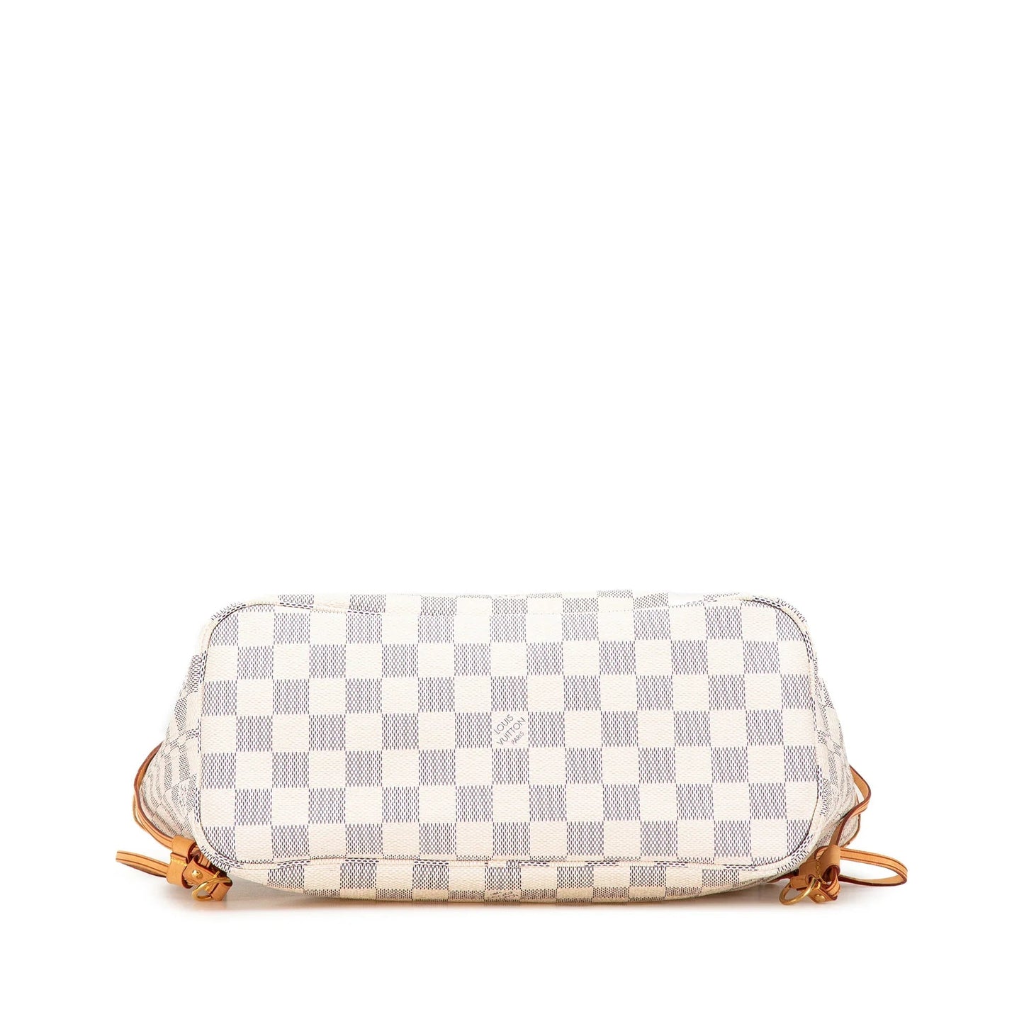 White Louis Vuitton Damier Azur Neverfull PM Tote Bag
