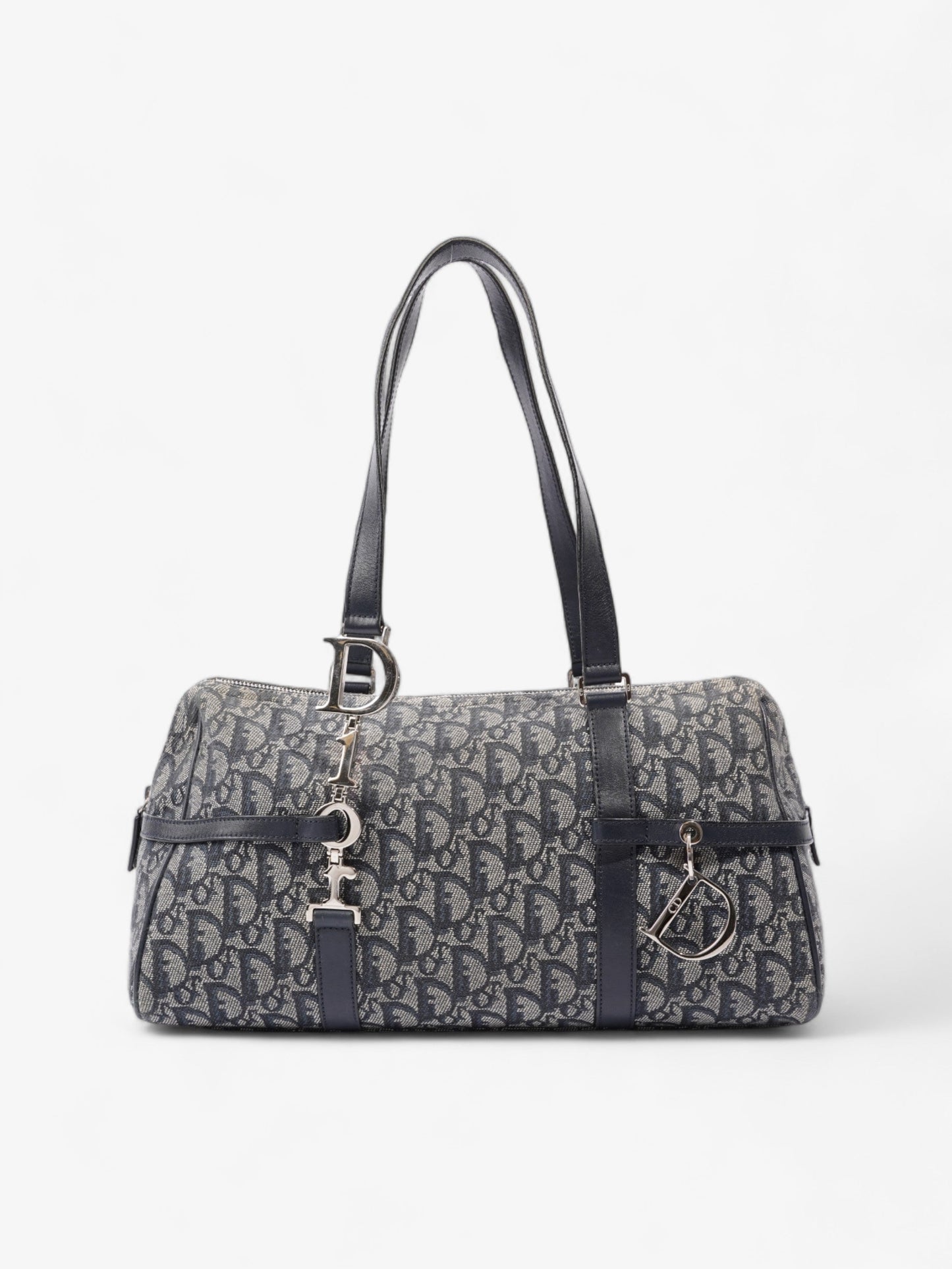 Christian Dior Small Duffle Dior Blue Oblique Canvas