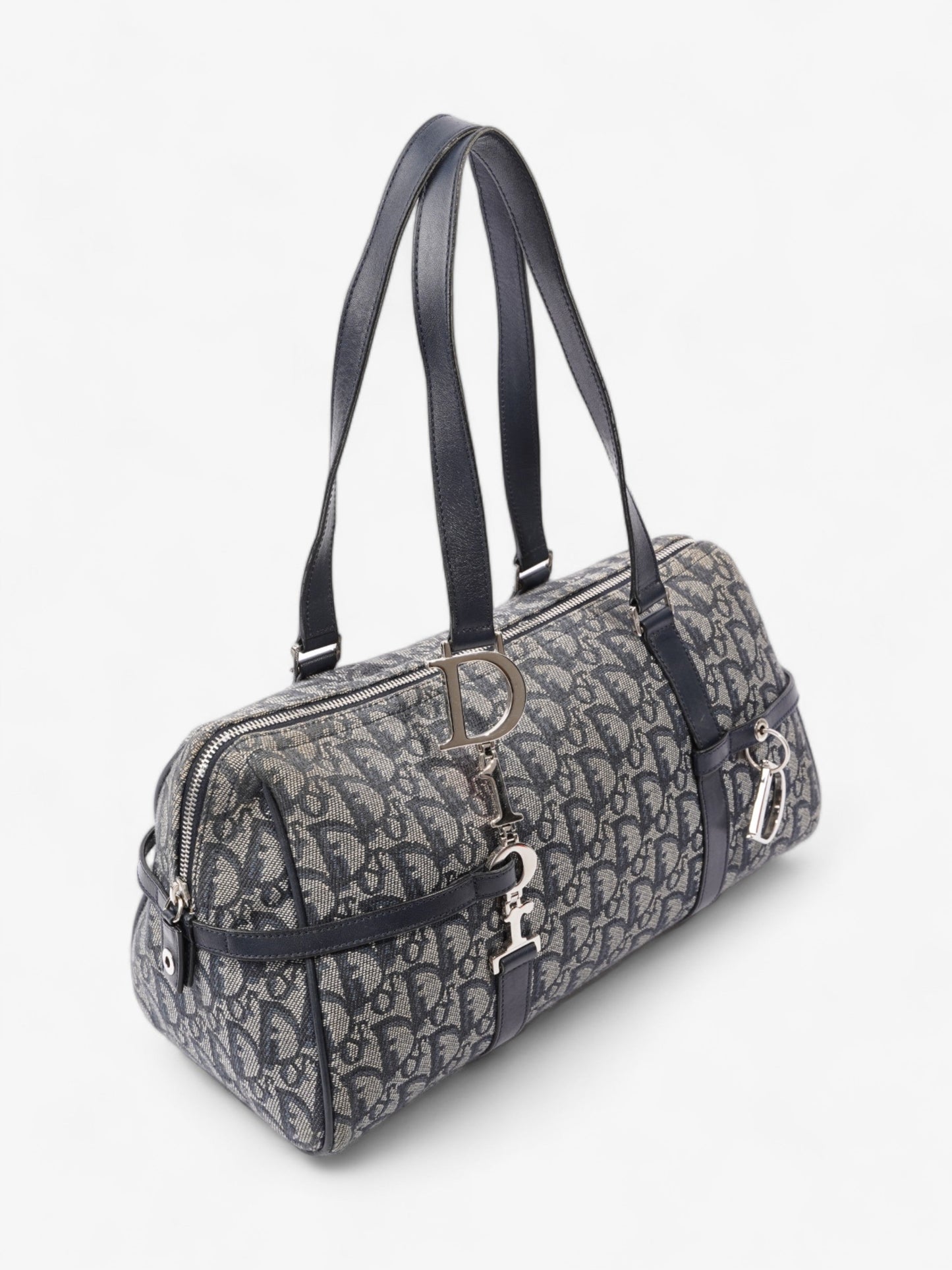 Christian Dior Small Duffle Dior Blue Oblique Canvas