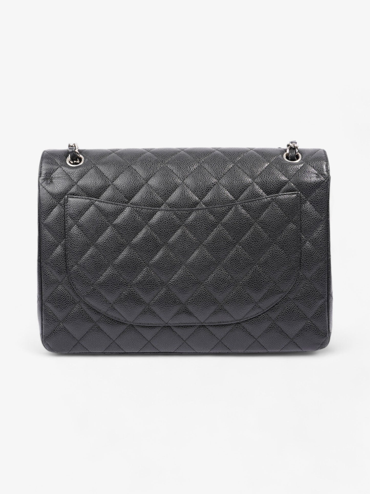 Chanel Classic Double Flap Black Caviar Leather Maxi