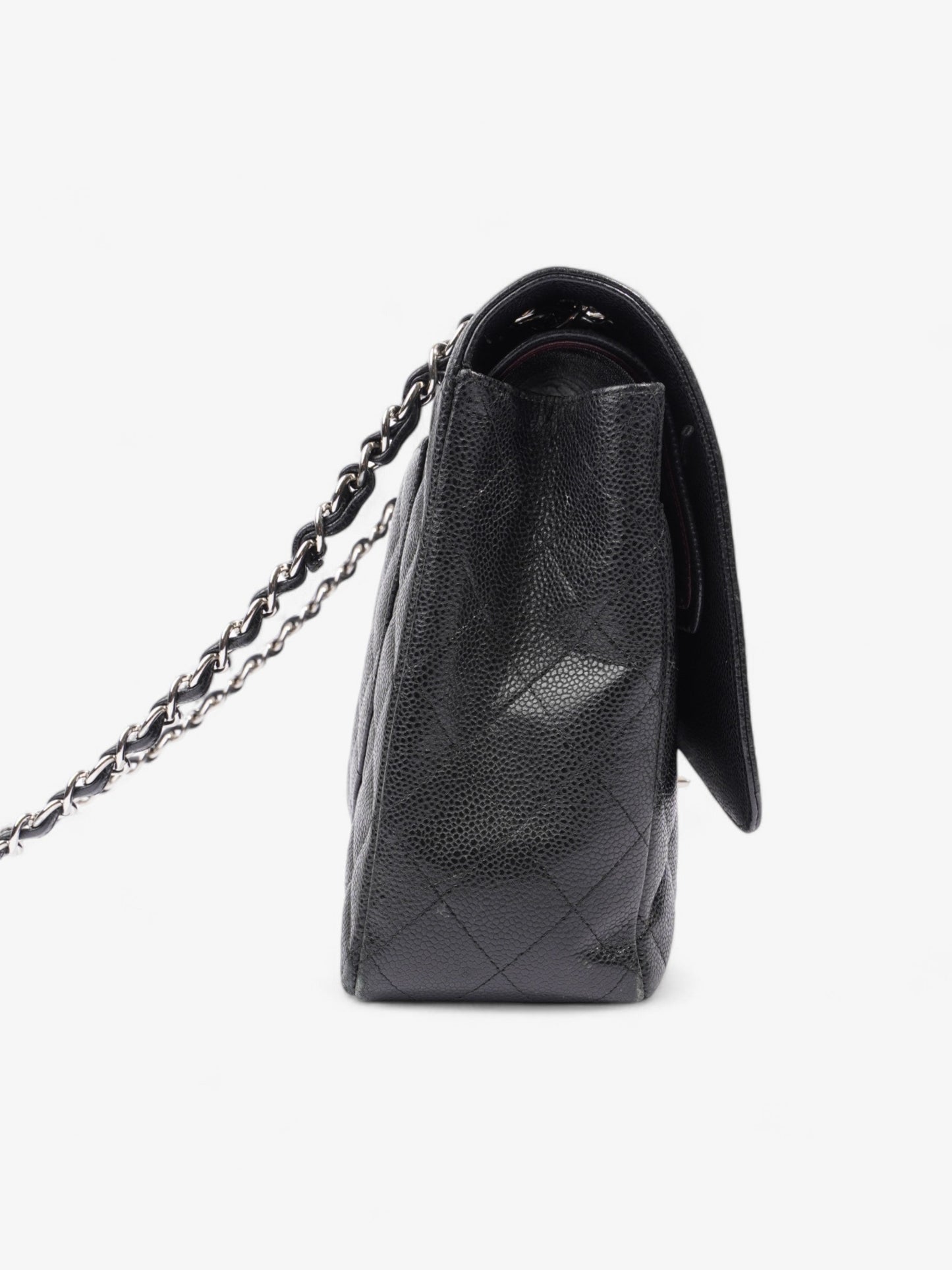 Chanel Classic Double Flap Black Caviar Leather Maxi