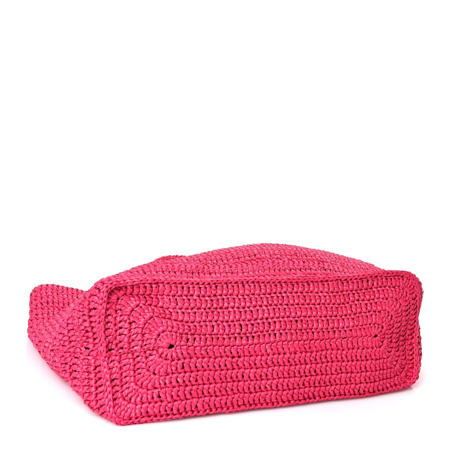 Saint Laurent Raffia Rive Gauche Tote Pink