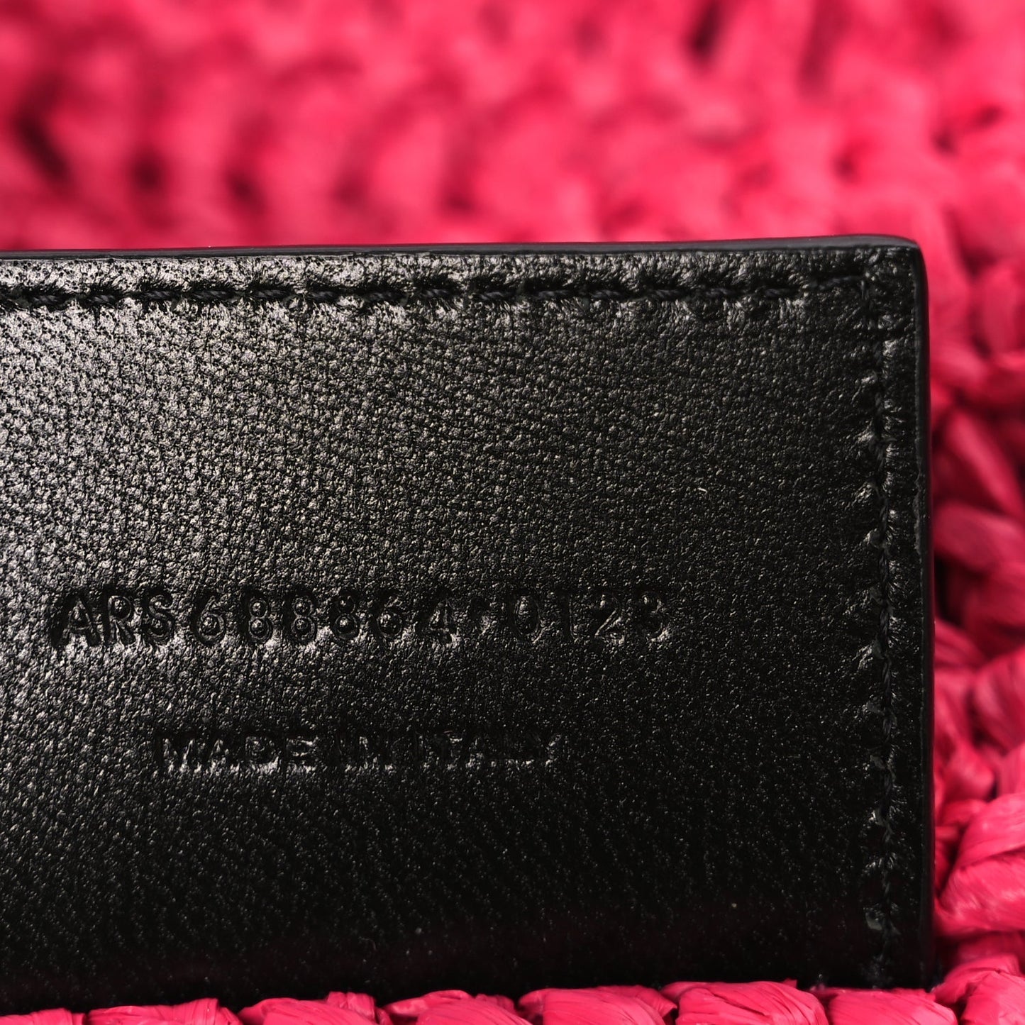 Saint Laurent Raffia Rive Gauche Tote Pink