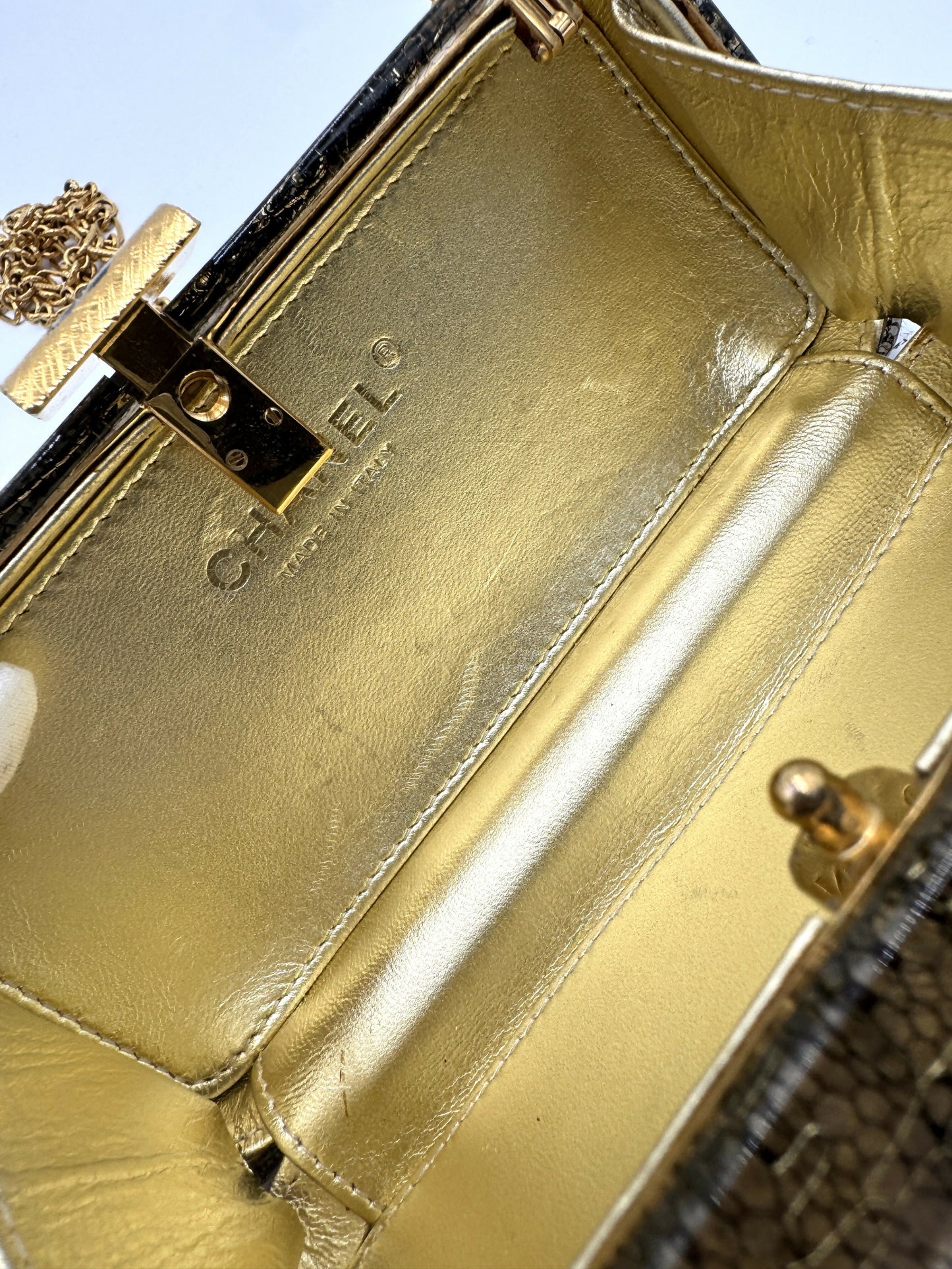 Chanel  2004-2005 Lace Gold Minaudière