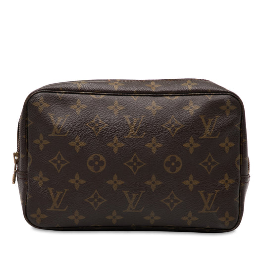 Brown Louis Vuitton Monogram Trousse Toilette 23 Clutch Bag