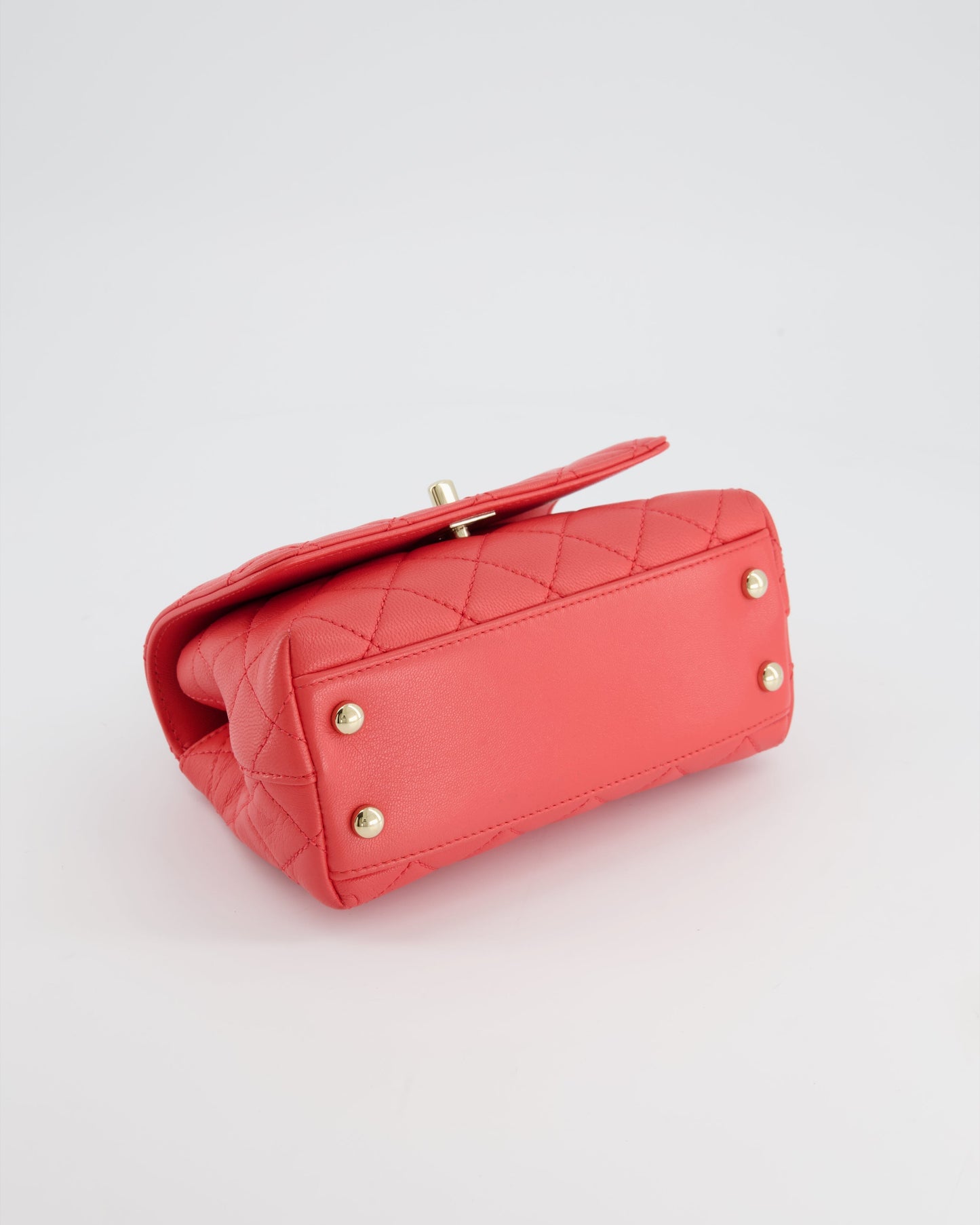 Chanel Pink Extra Mini Coco Multi-Colour Handle Bag in Lambskin with Champagne Gold Hardware