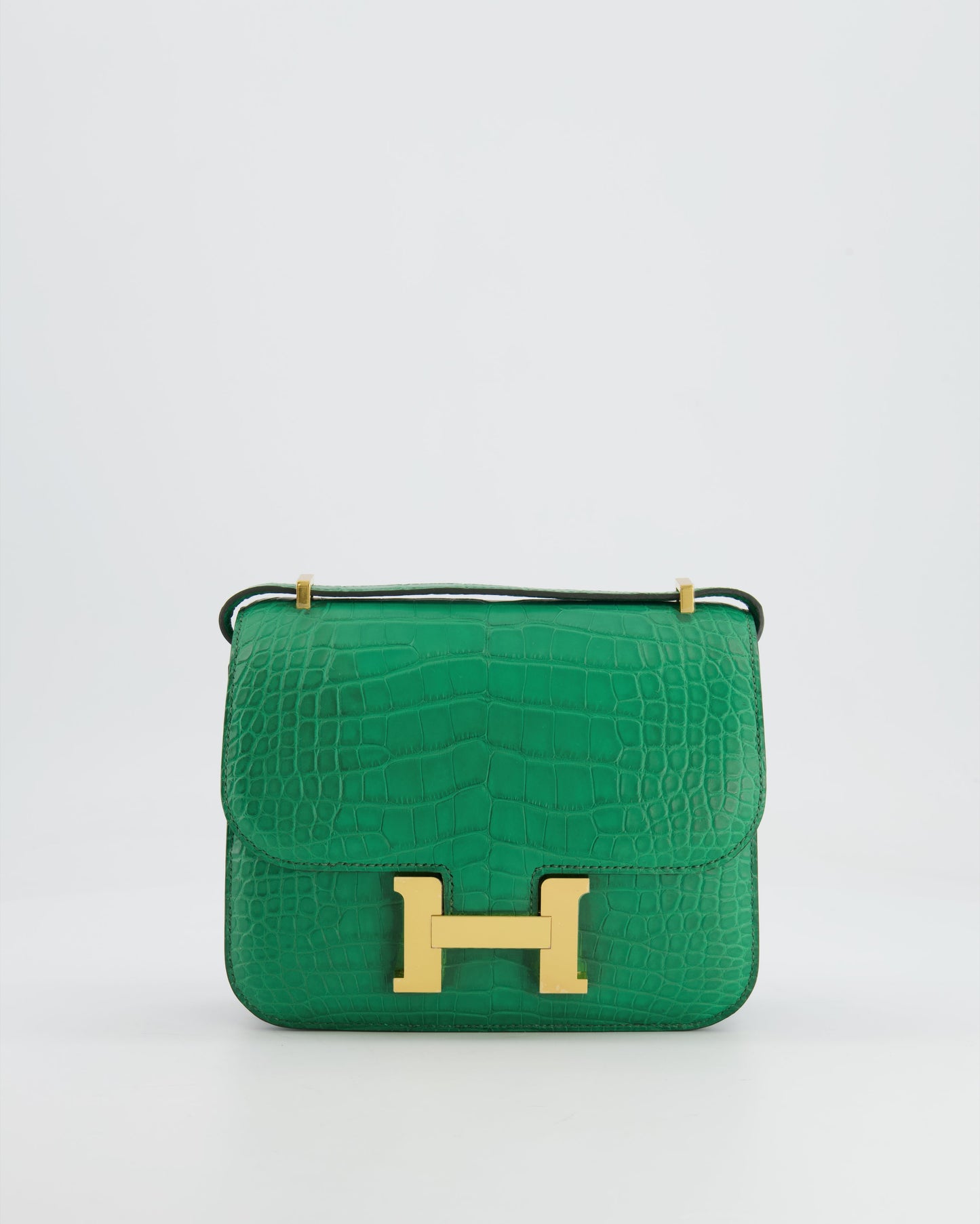 *STORE FRESH* Hermès Constance III 18 Bag in Cactus Alligator Mississippiensis Leather with Gold Hardware